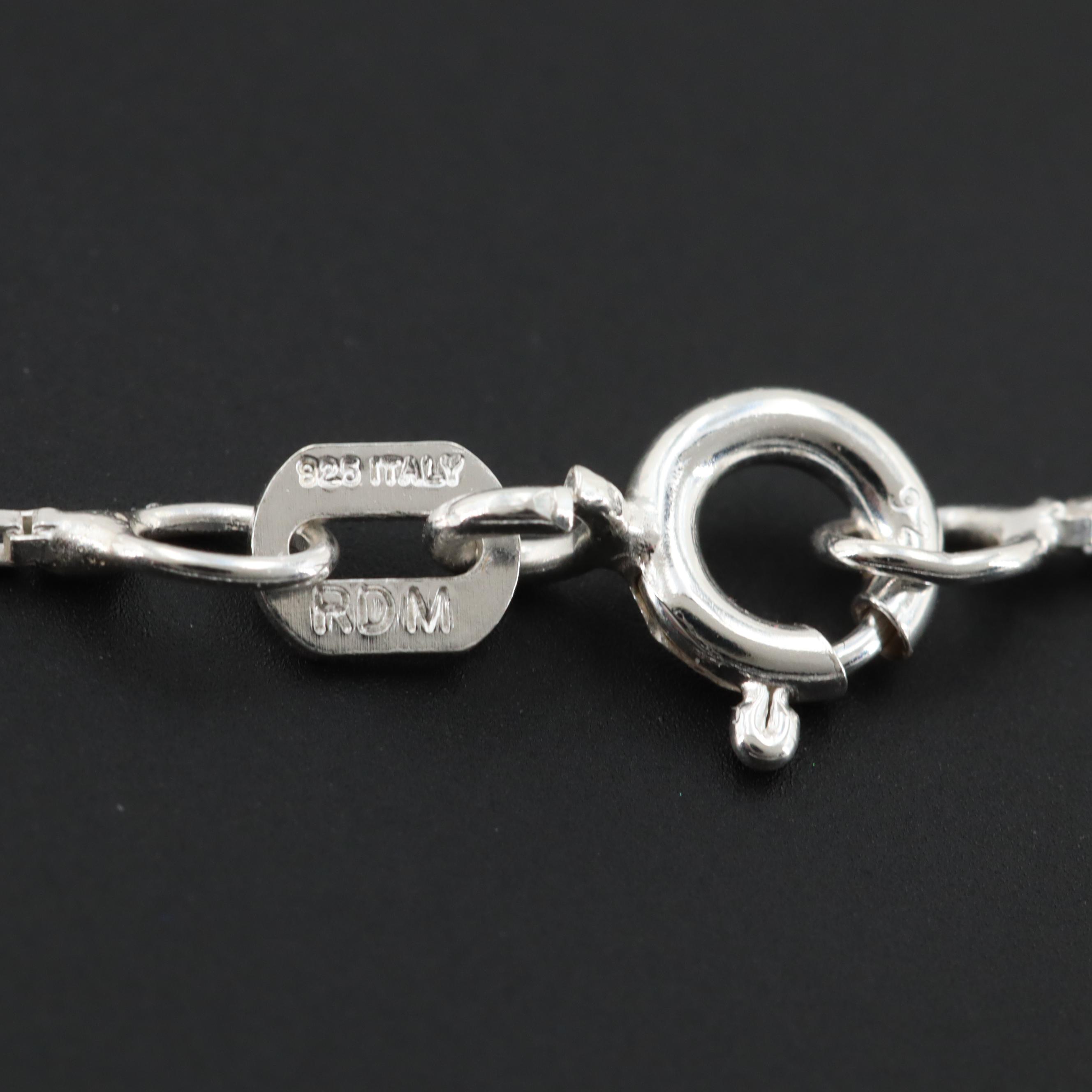 Sterling Silver Amethyst Cross Pendant Necklace