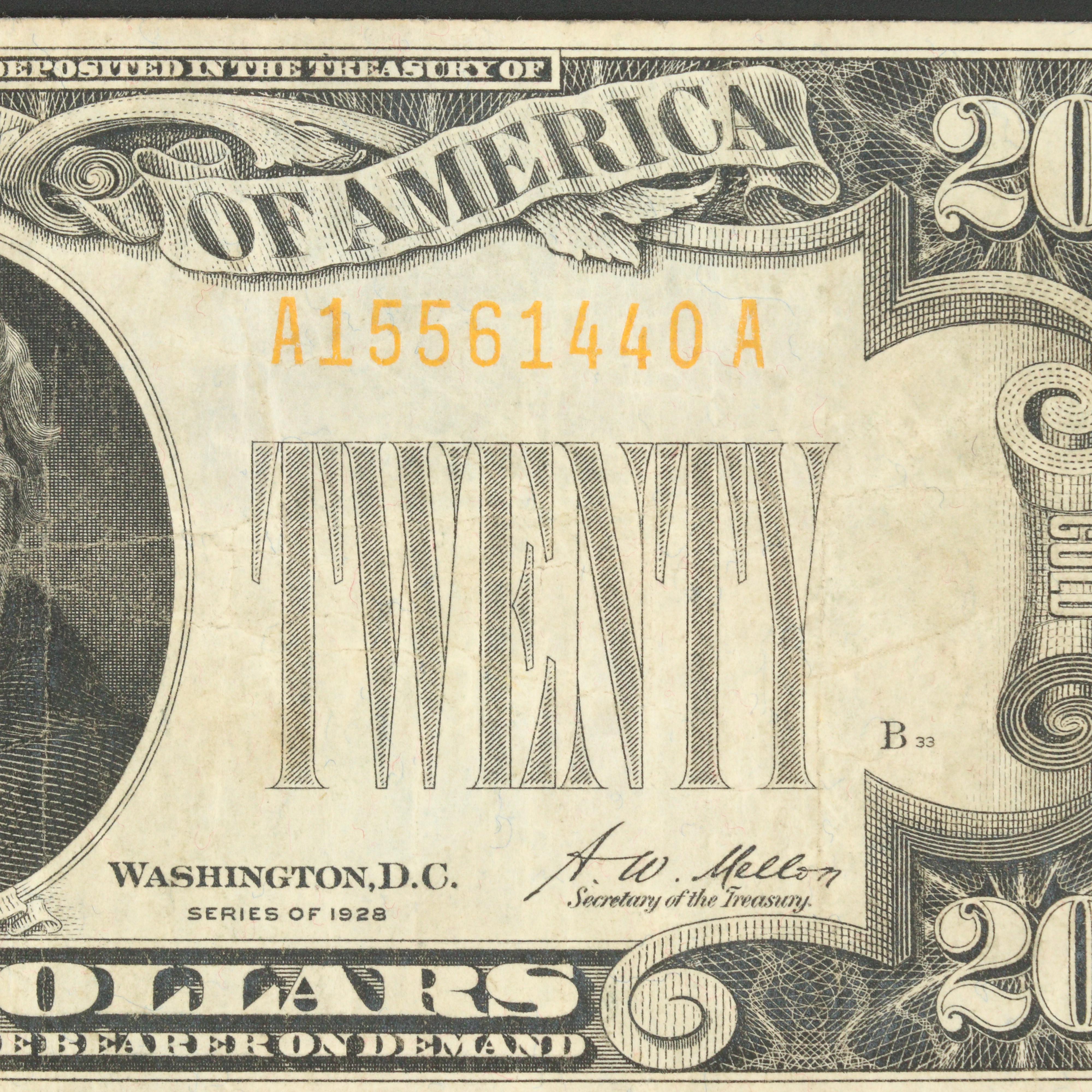 Series of 1928 Twenty Dollar Gold Certificate