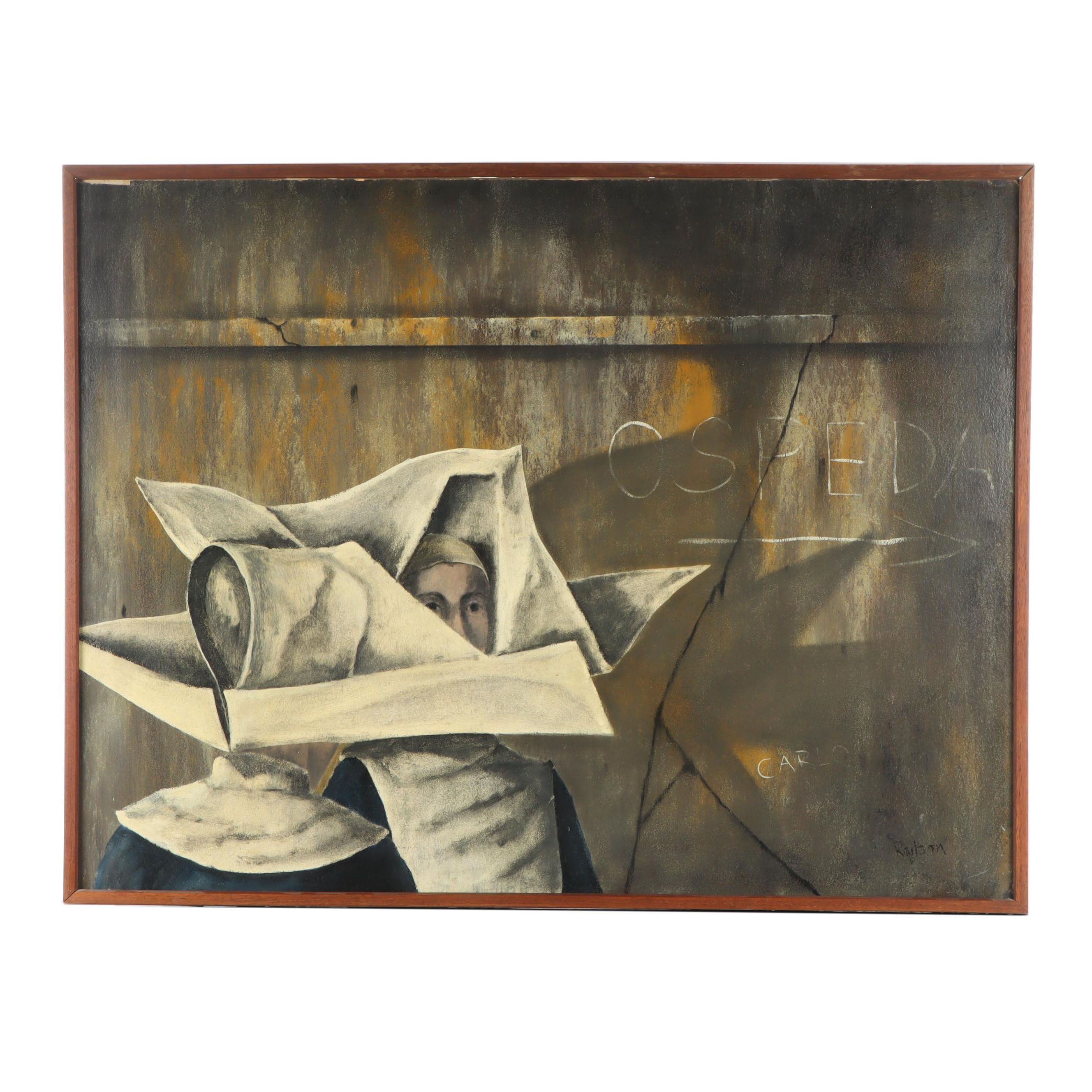 Sidney Rafilson Oil Painting of Nuns