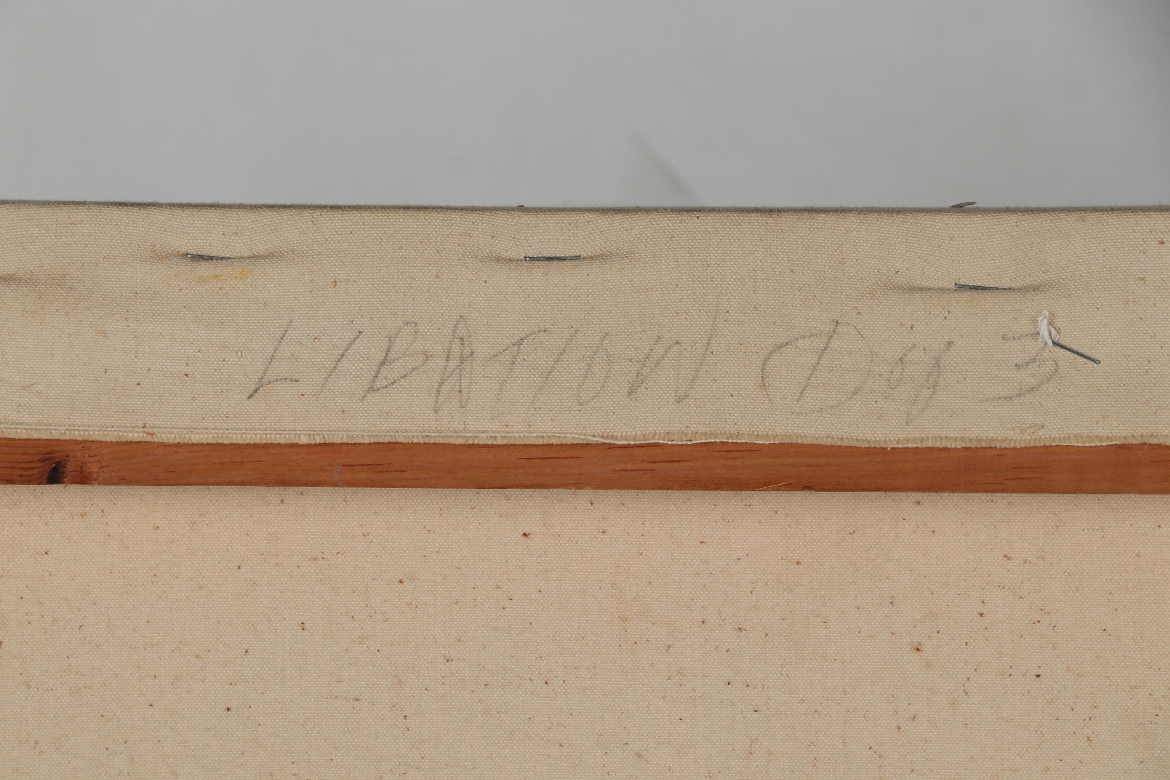 Peter Rappoli 1969 Abstract Oil Painting "Libation"