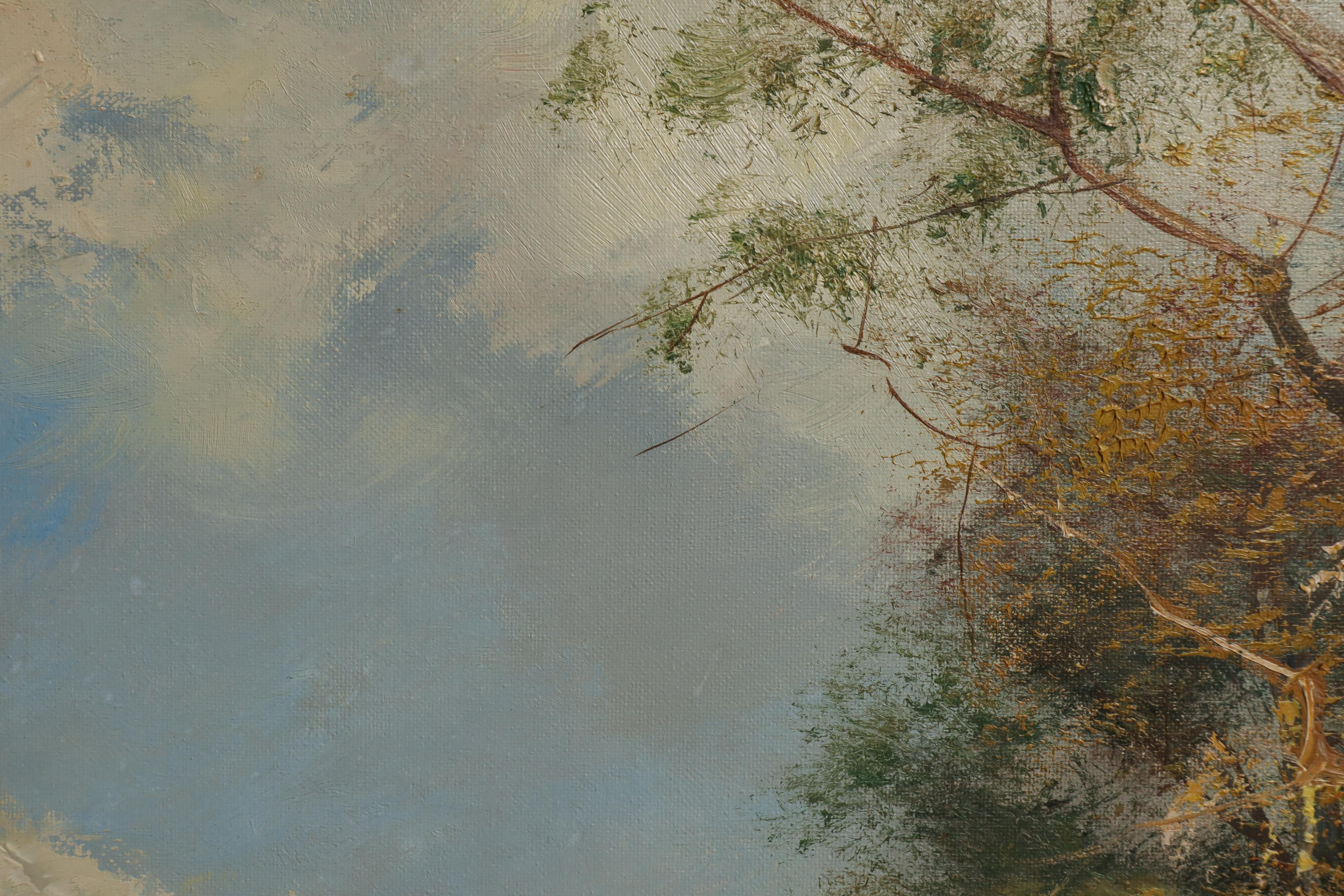 Joseph Karlsbader Rural Landscape Oil Painting