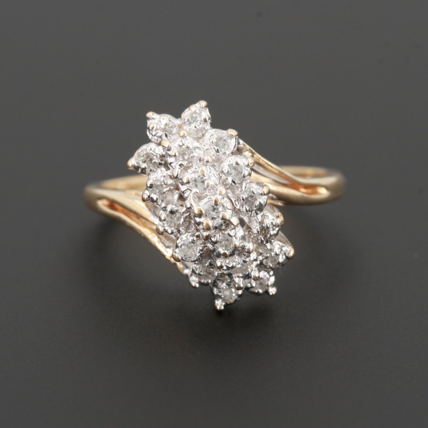 10K Yellow Gold Diamond Ring