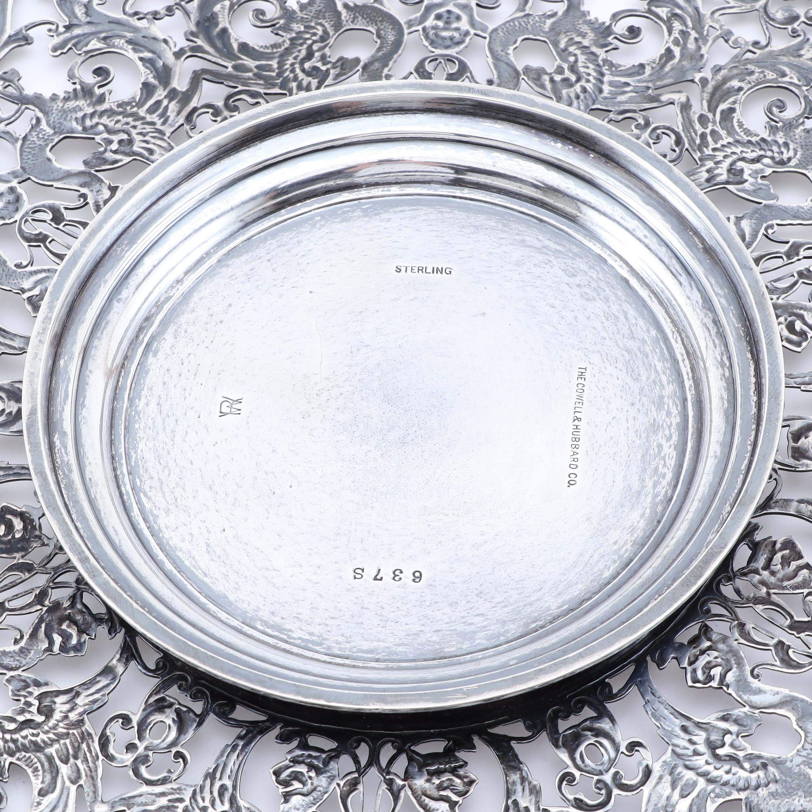 Roger Williams Rococo Sterling Silver Cake Stand