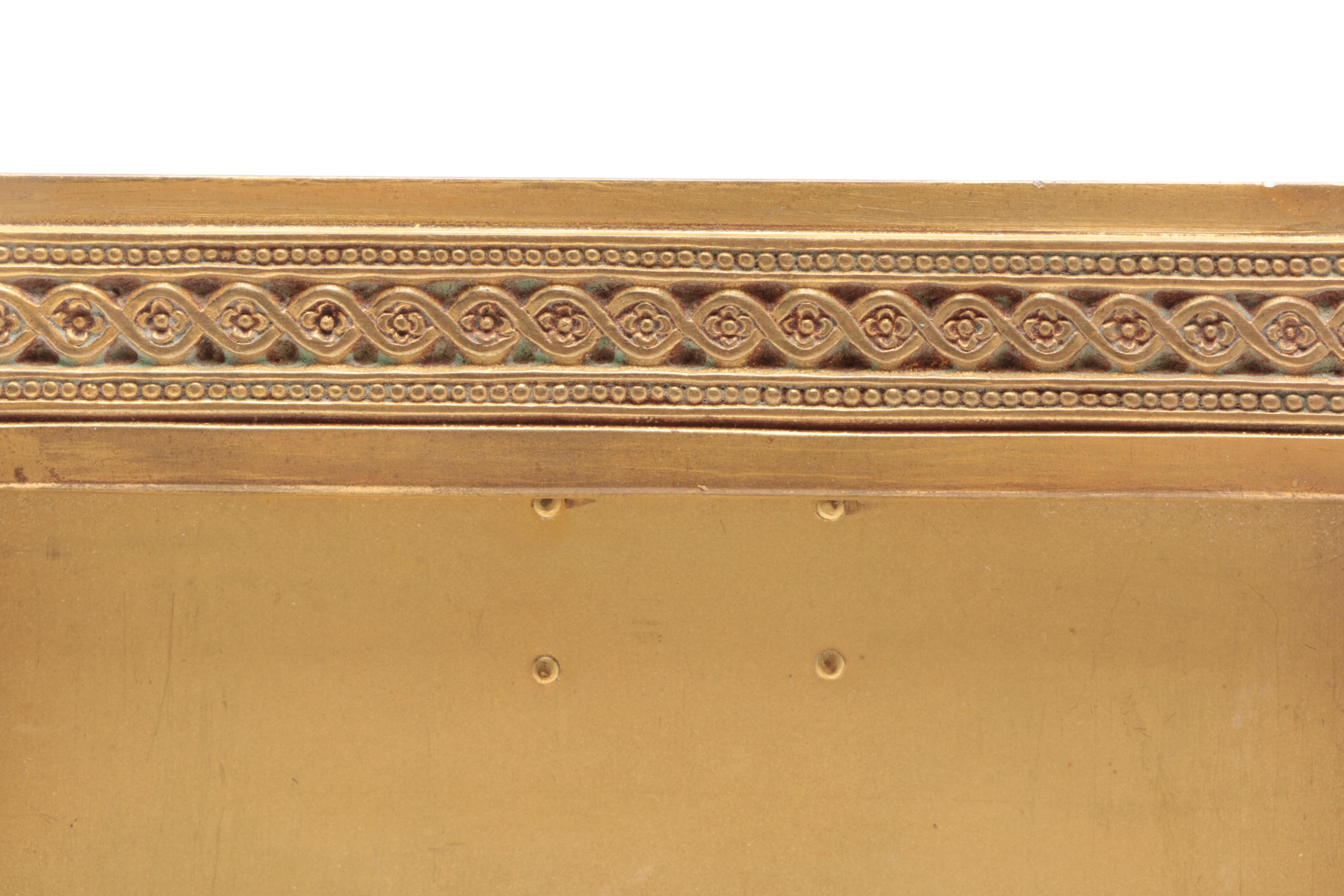 Tiffany Studios Gilt Bronze Calendar Frame, Early 20th C