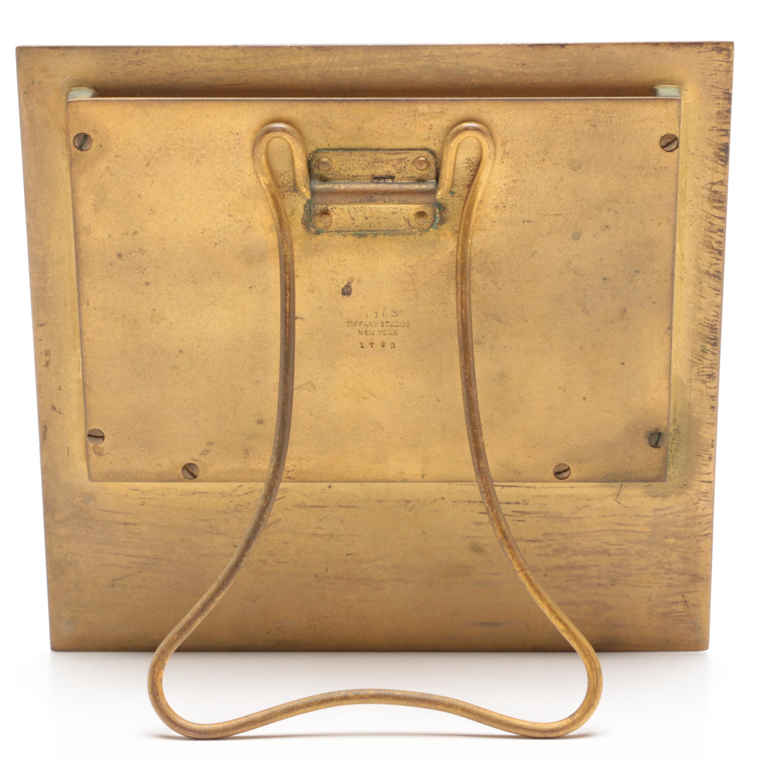 Tiffany Studios Gilt Bronze Calendar Frame, Early 20th C