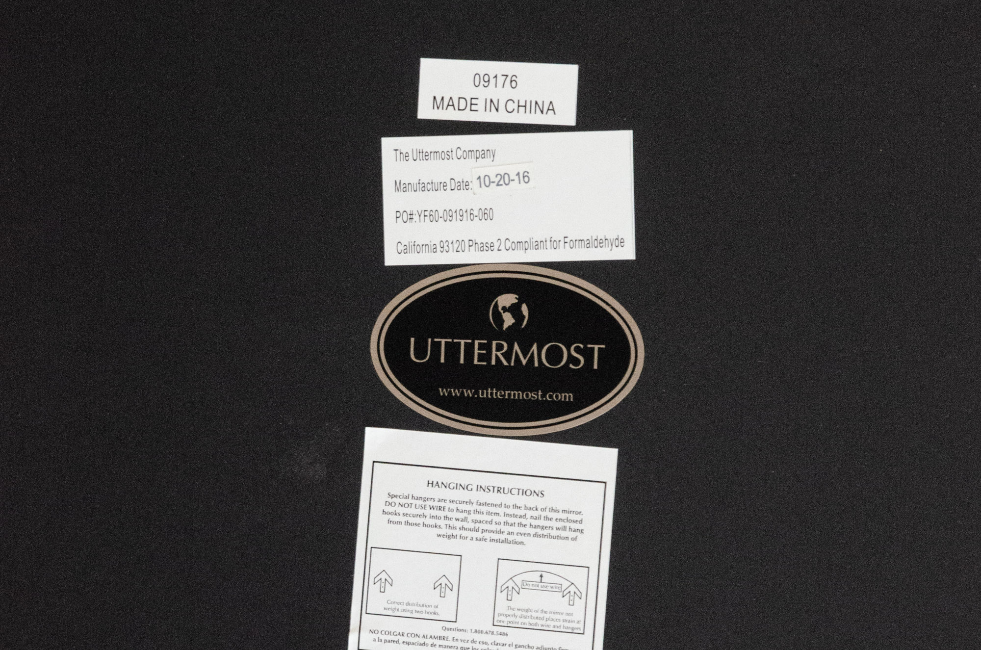 Uttermost "Kiowa" Gilt Metal Wall Mirror