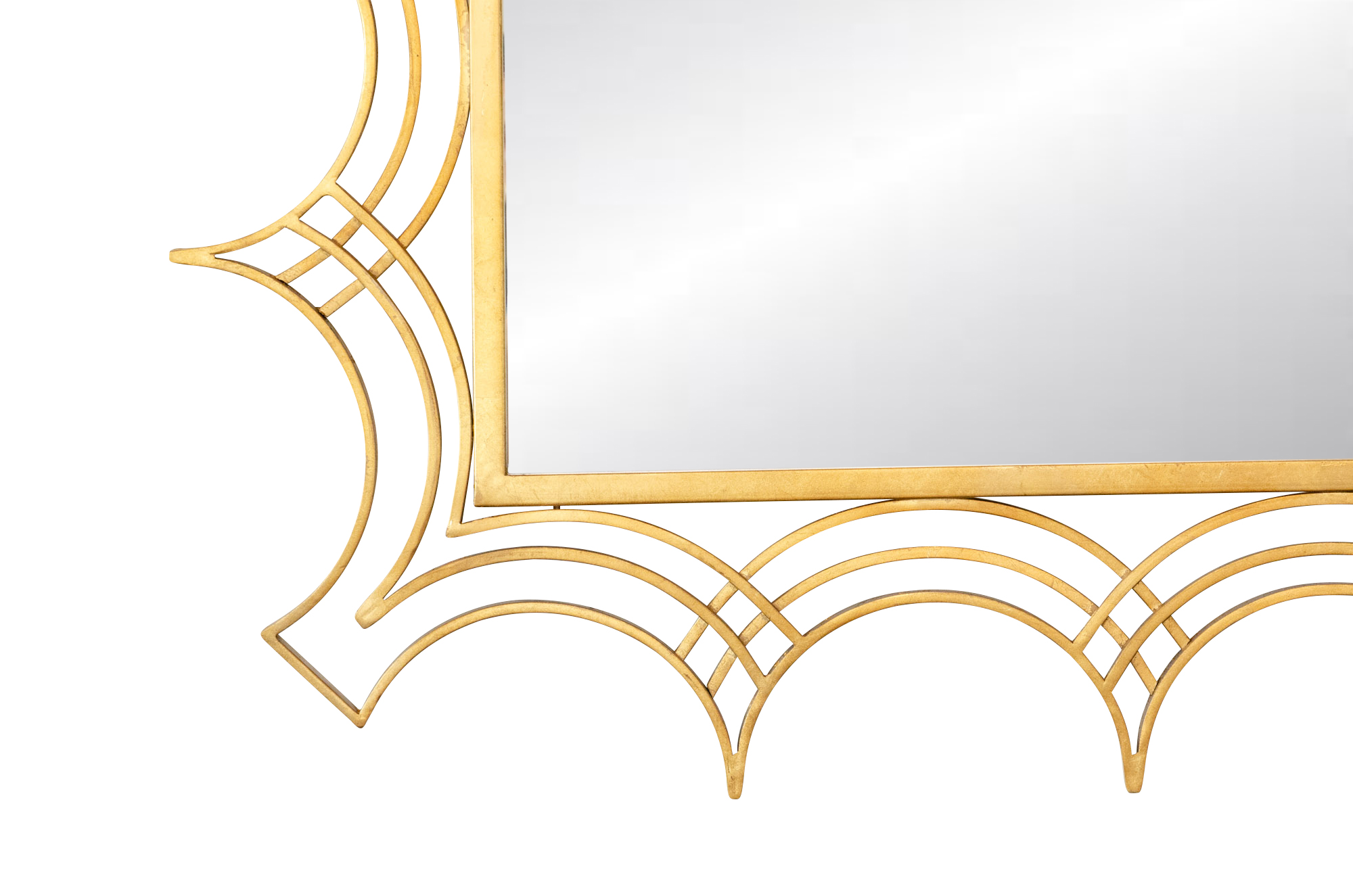 Uttermost "Kiowa" Gilt Metal Wall Mirror