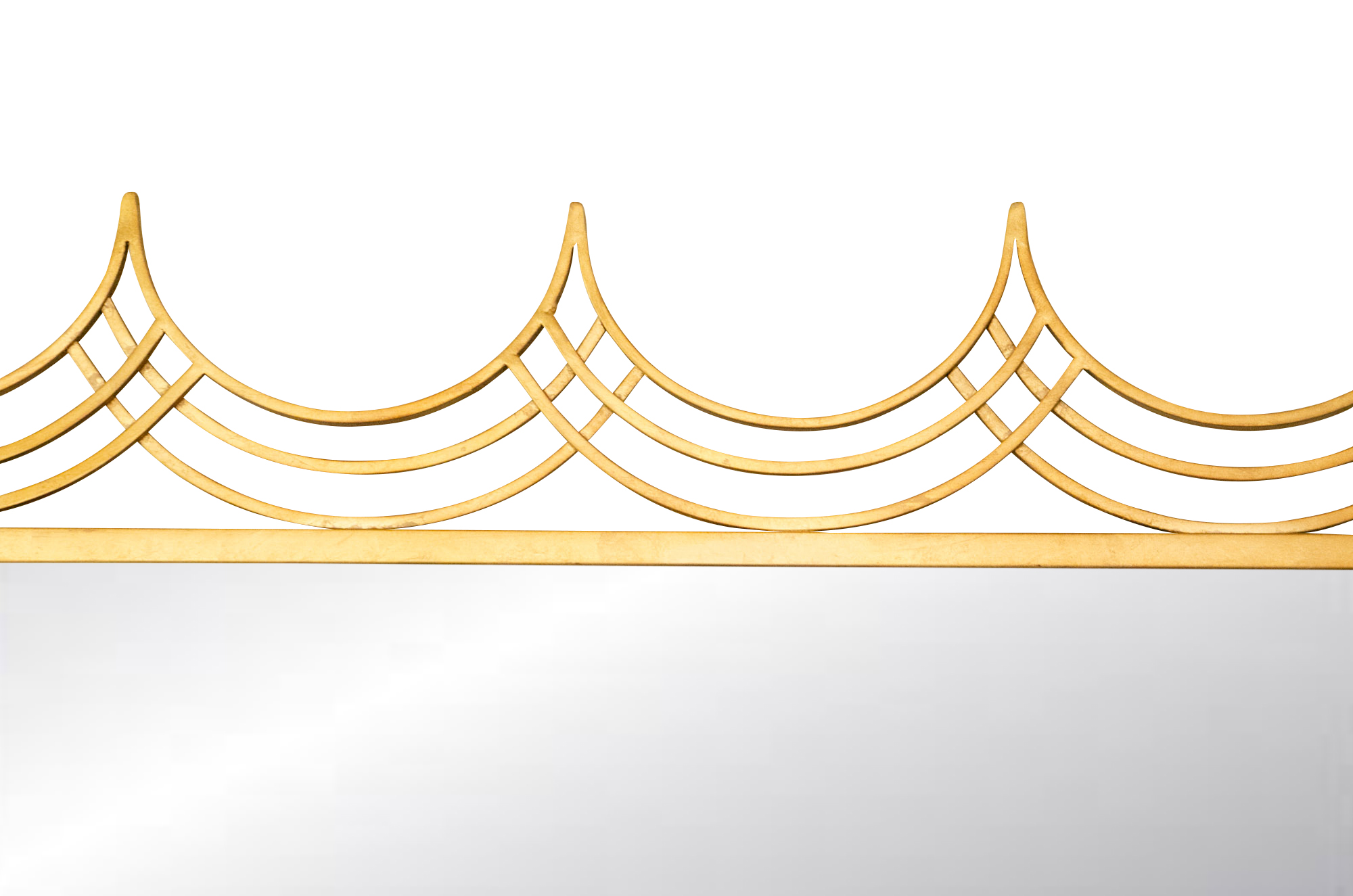 Uttermost "Kiowa" Gilt Metal Wall Mirror