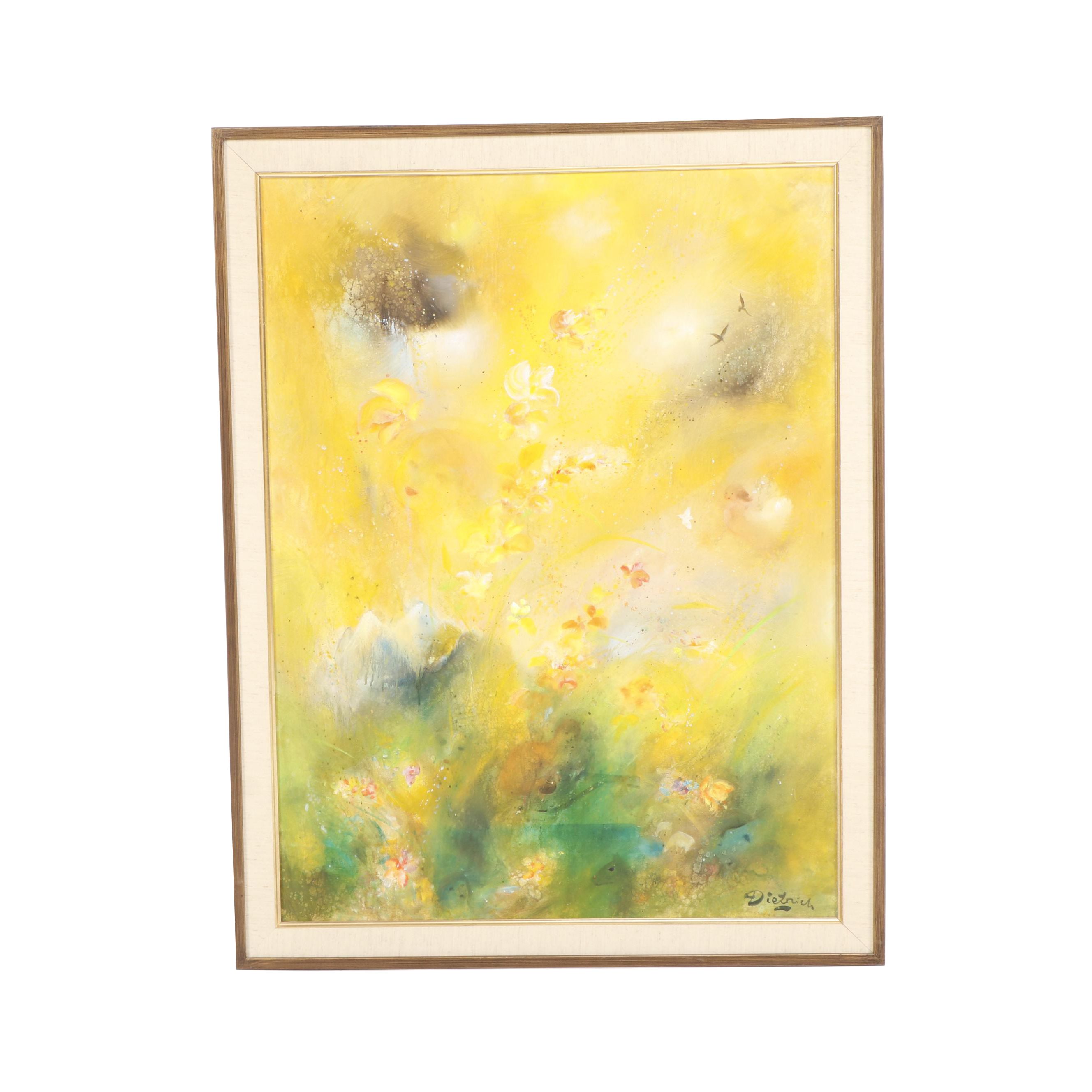 Hermann Dietrich Grunewald Oil Painting "Summer Meadow"