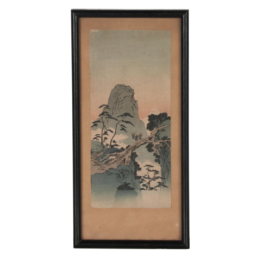 Woodblock after Utagawa Hiroshige "Gokanoshô"