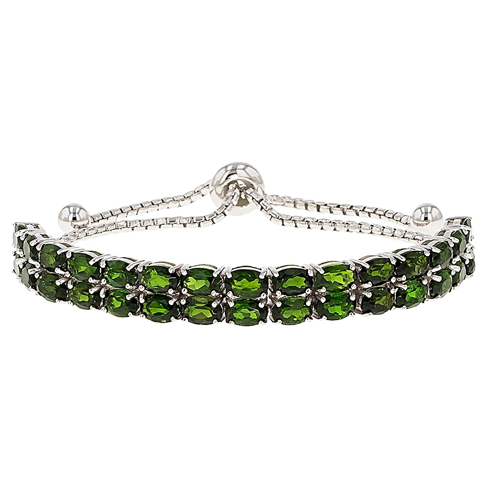 Sterling Silver Diopside Bracelet