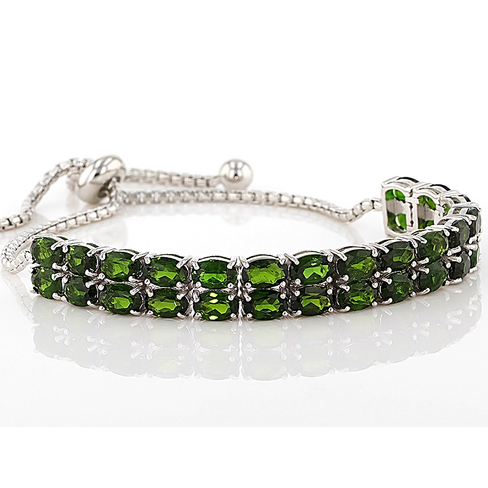 Sterling Silver Diopside Bracelet