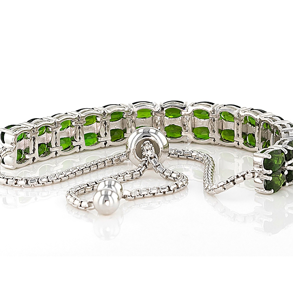 Sterling Silver Diopside Bracelet