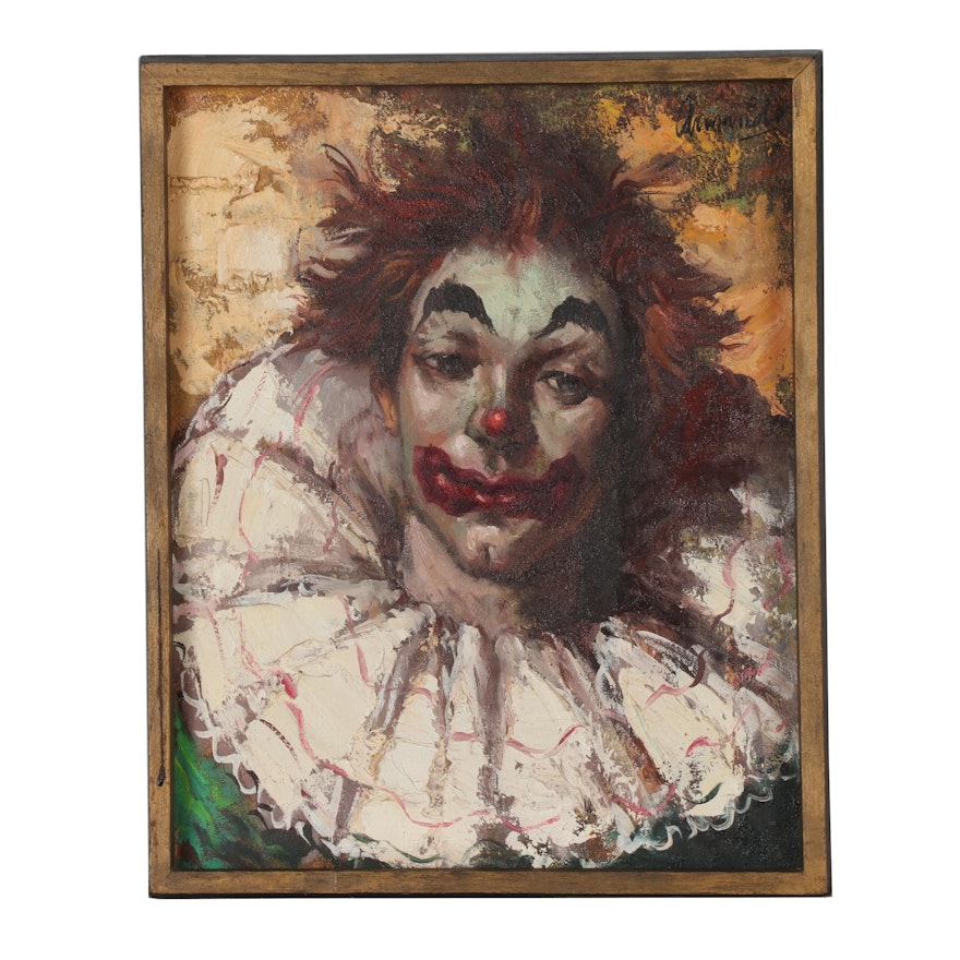 Armando Oil Portrait of Clown