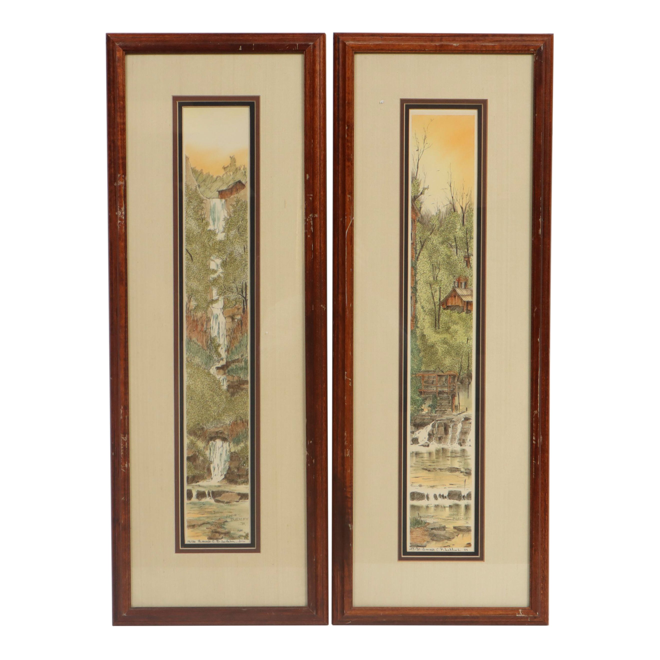 Lonnie C. Blackley Jr. Hand-Colored Lithographs