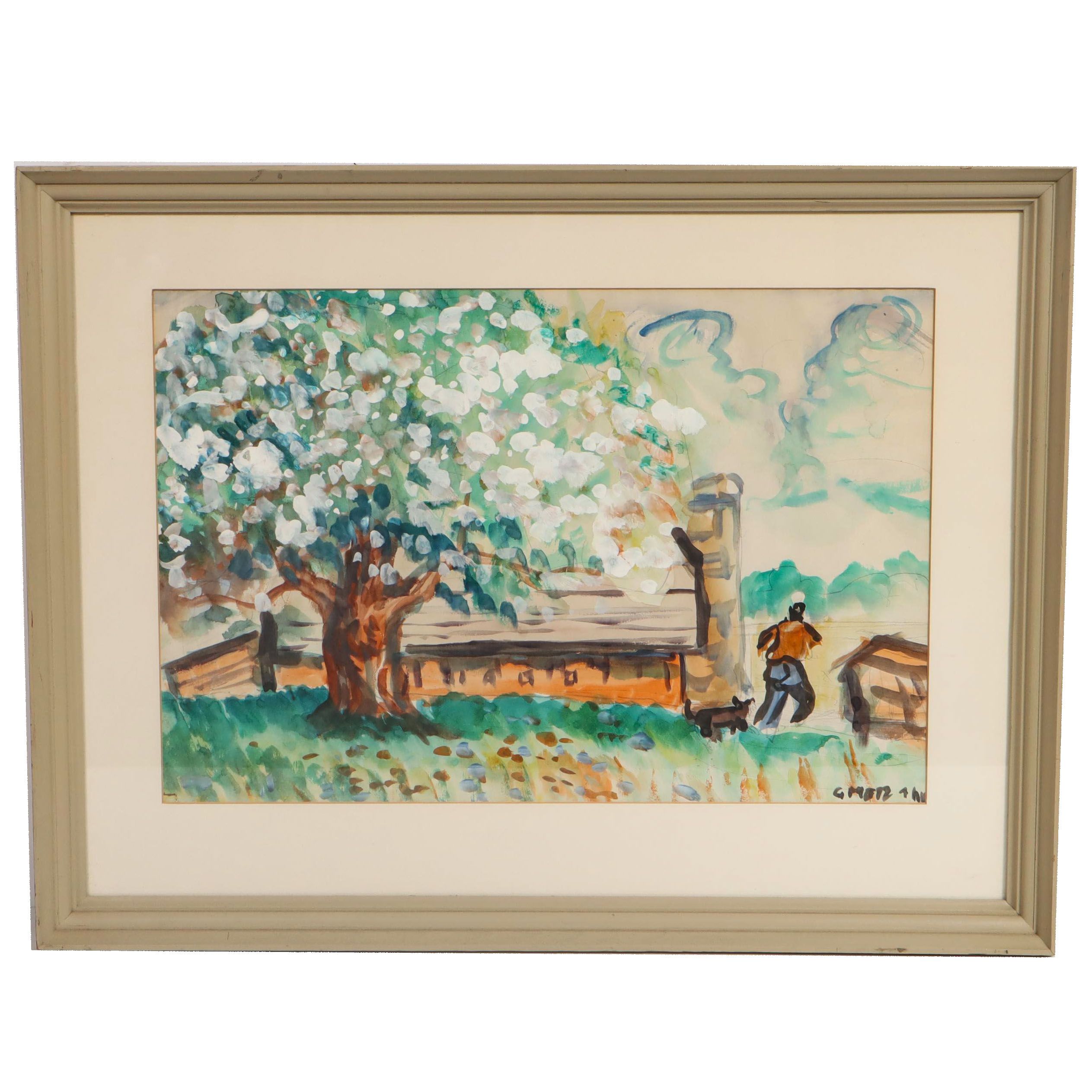 G. Metz Watercolor Painting