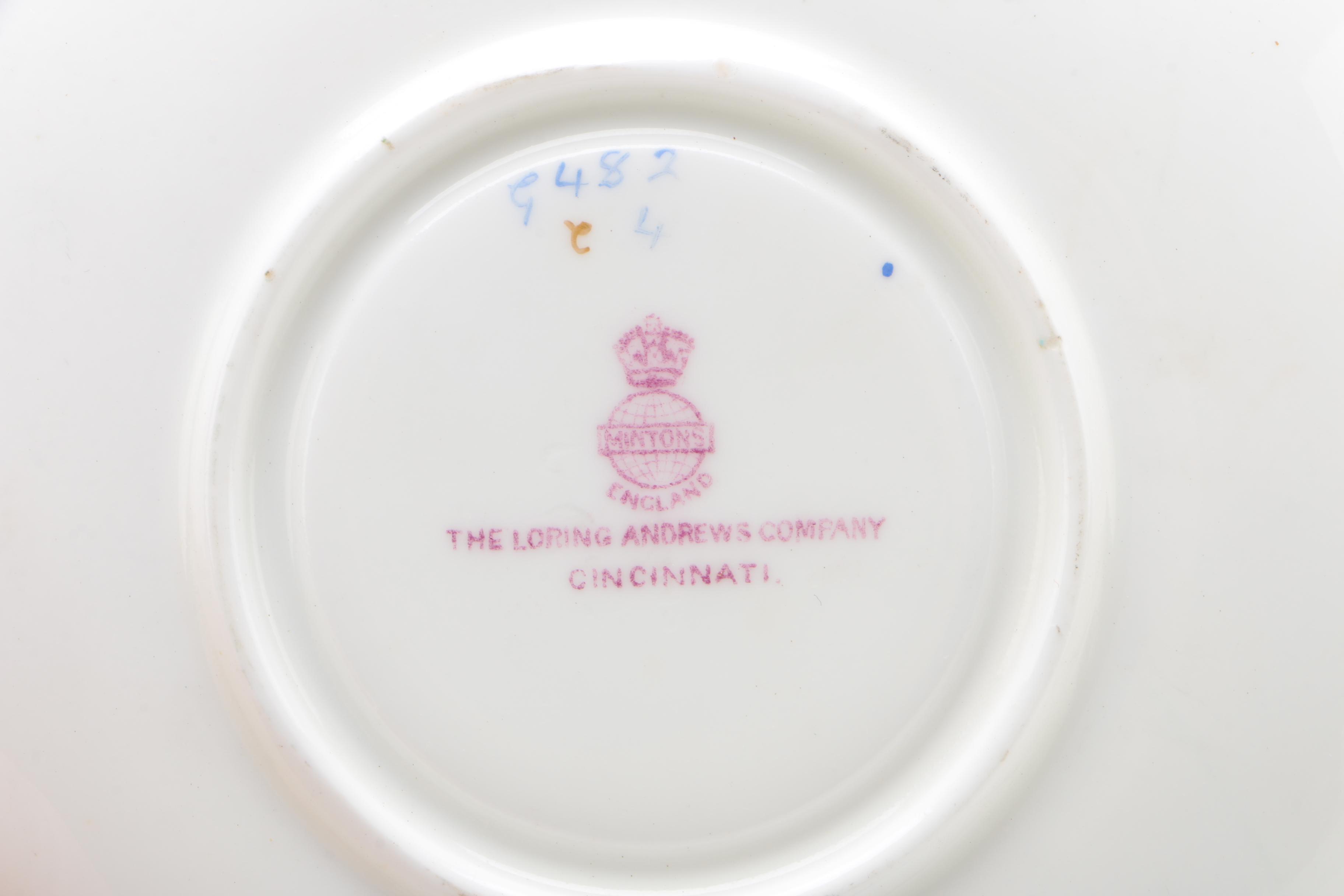Minton Porcelain Dessert Service, Sold Through Loring Andrews, Cincinnati