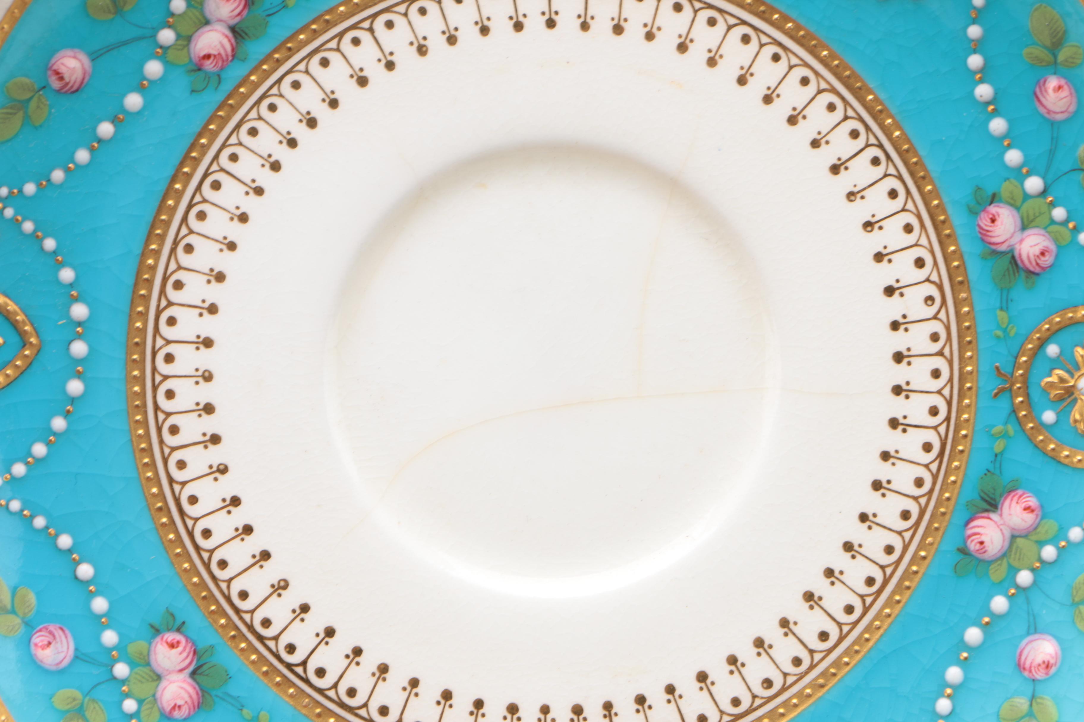 Minton Porcelain Dessert Service, Sold Through Loring Andrews, Cincinnati