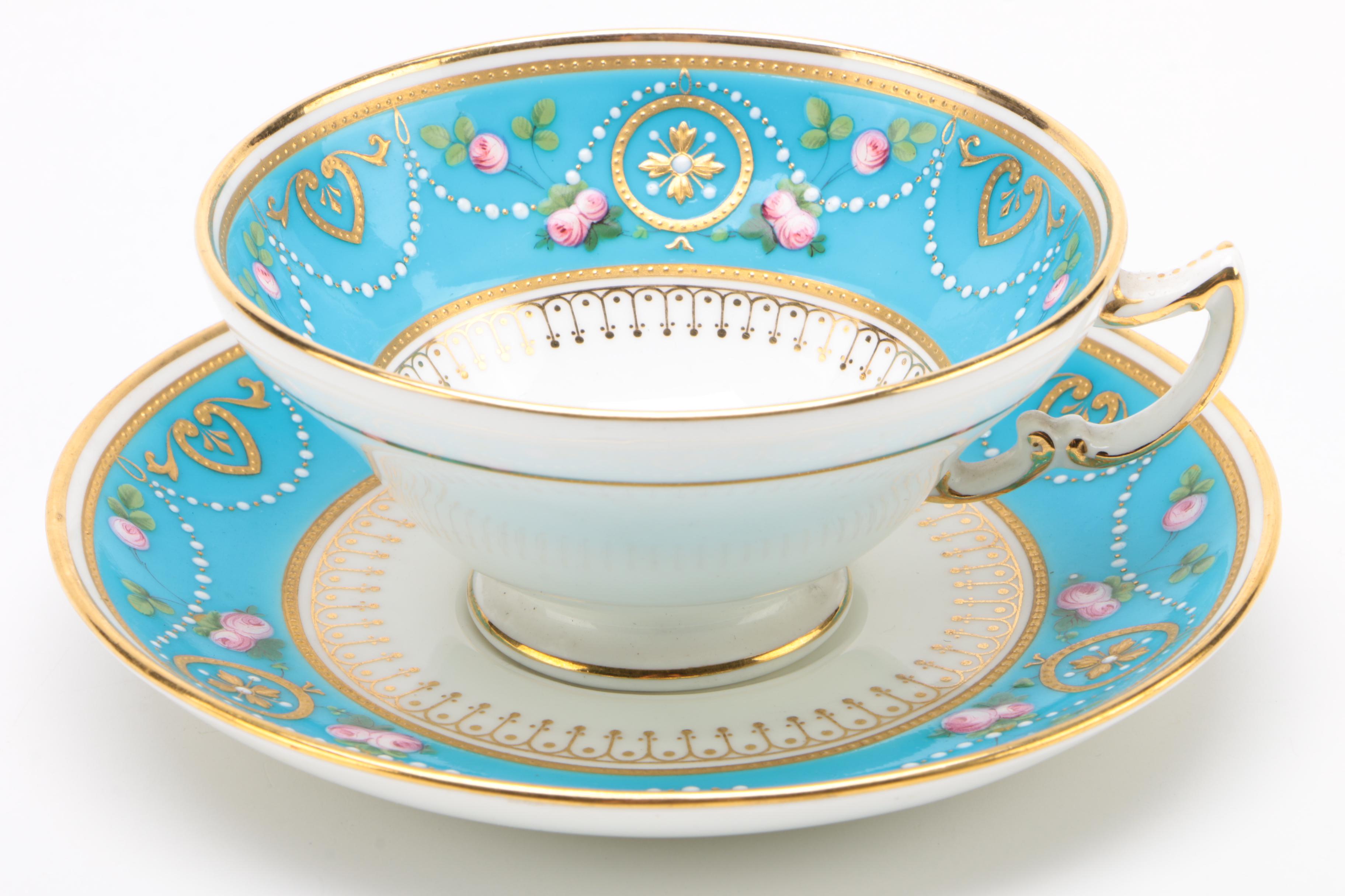 Minton Porcelain Dessert Service, Sold Through Loring Andrews, Cincinnati