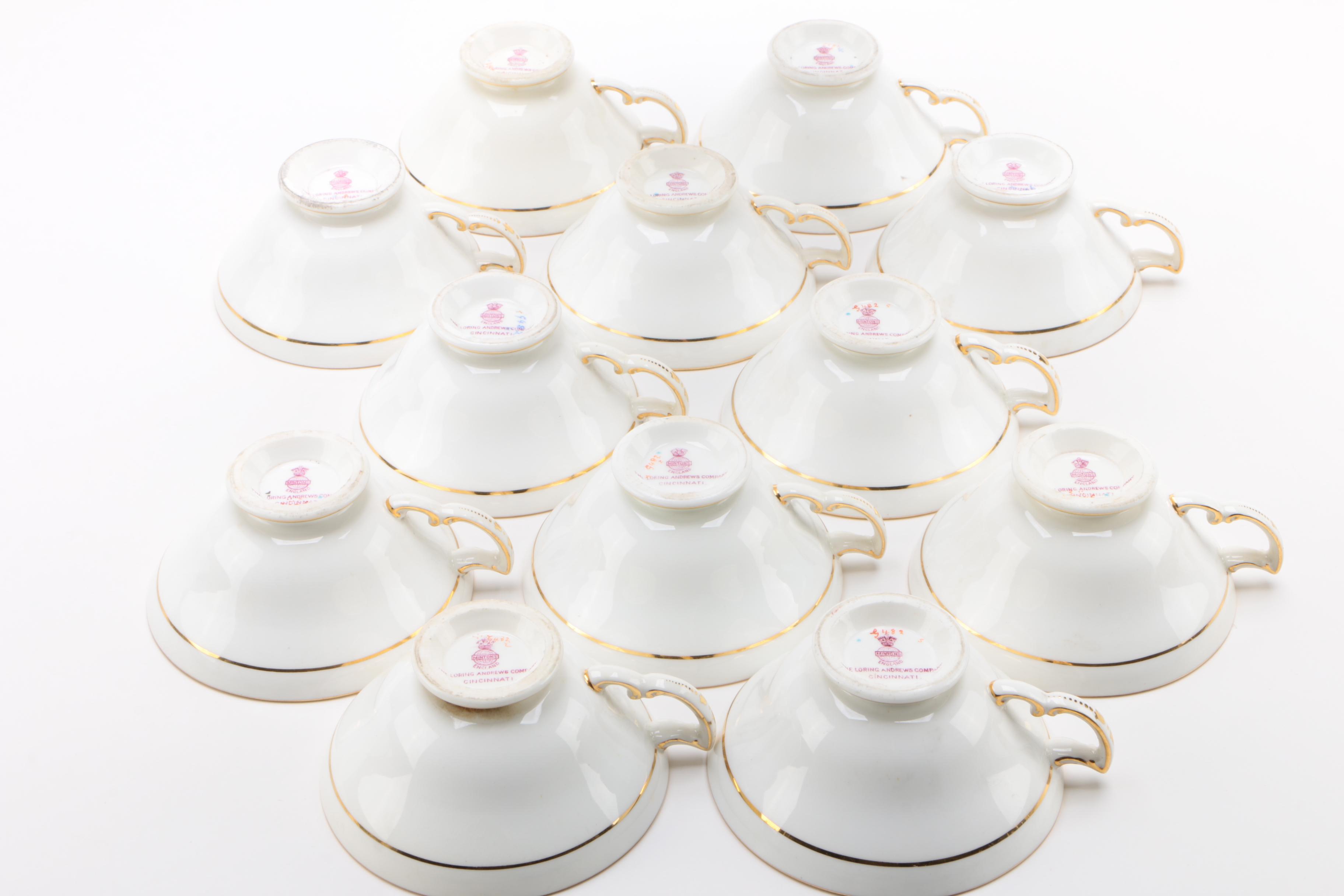 Minton Porcelain Dessert Service, Sold Through Loring Andrews, Cincinnati