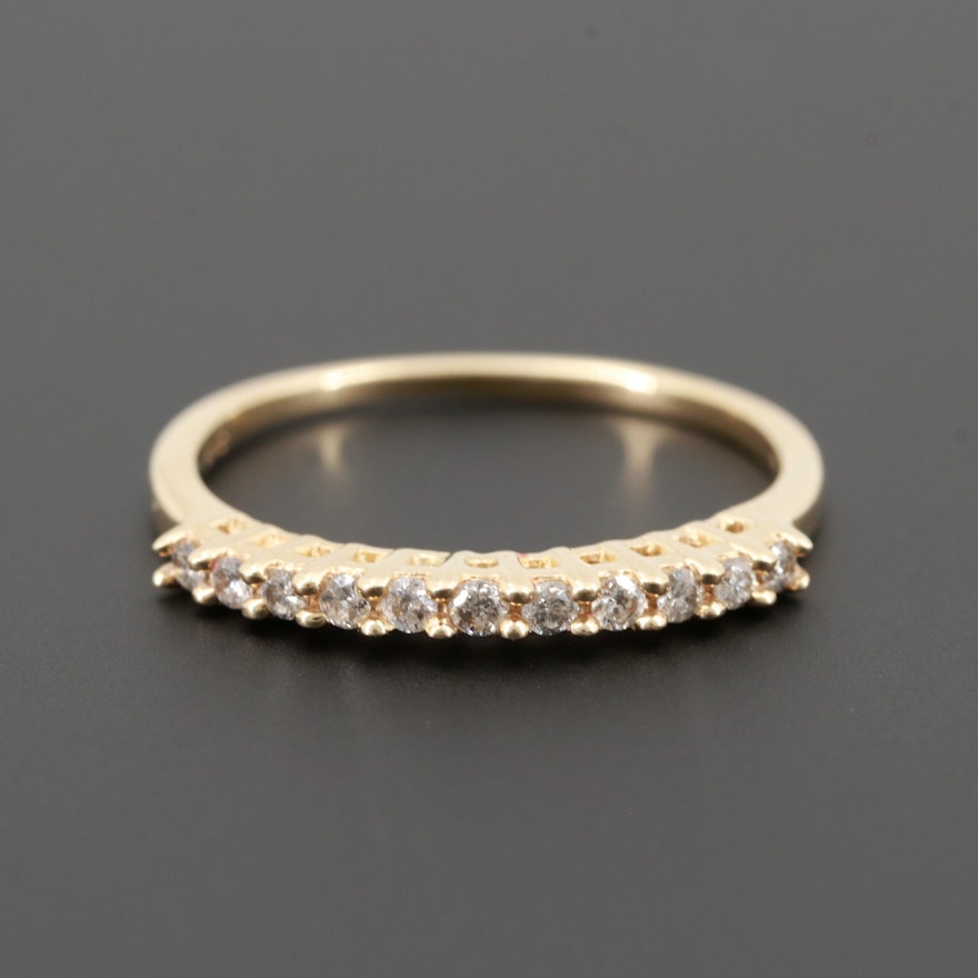 14K Yellow Gold Diamond Ring