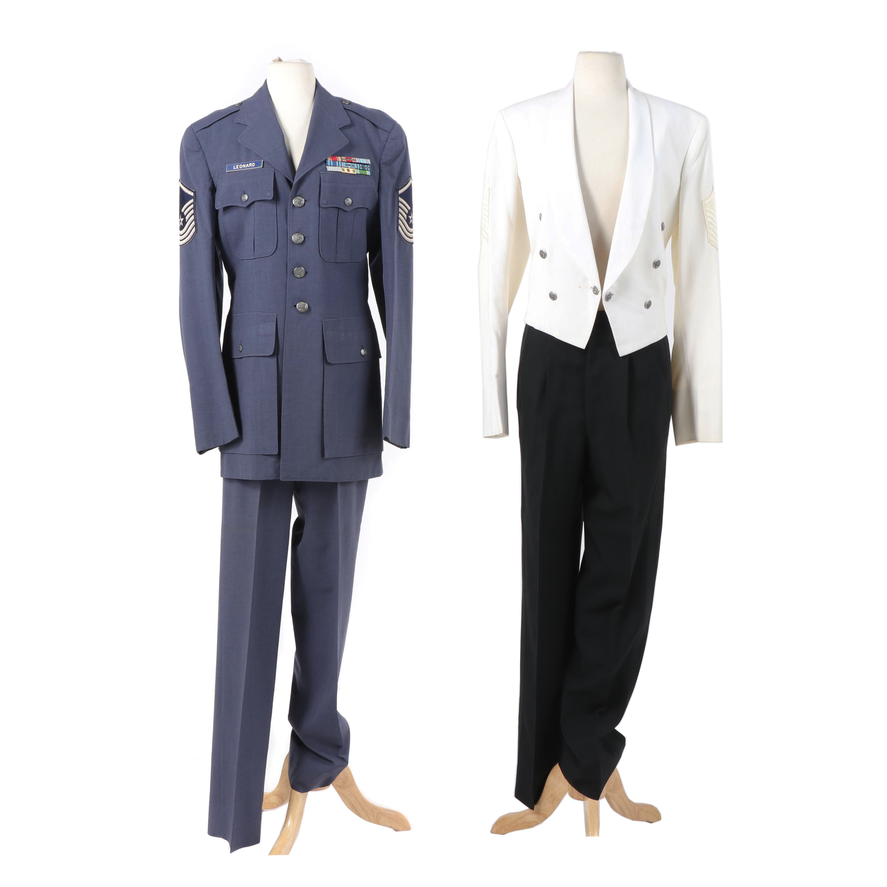 Vintage Air Force Master Sergeant Dress Uniform and Formal Dinner Uniform