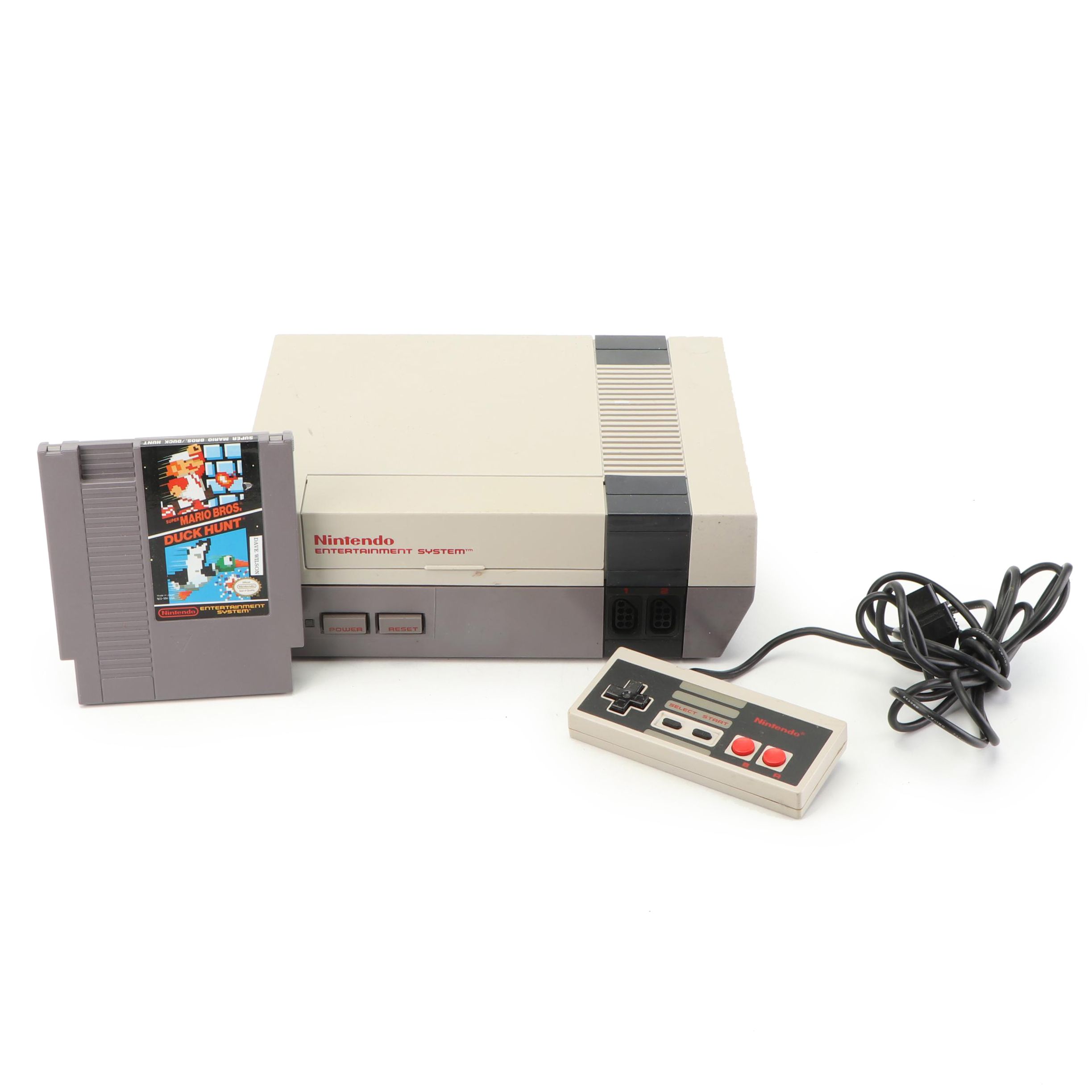 Nintendo NES-001 Entertainment System with Super Mario/Duck Hunt Game, 1985