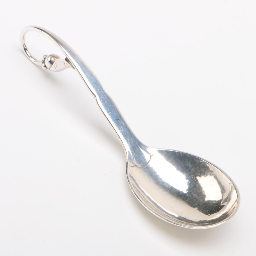 Danish Modern Georg Jensen Sterling Silver Jam Spoon