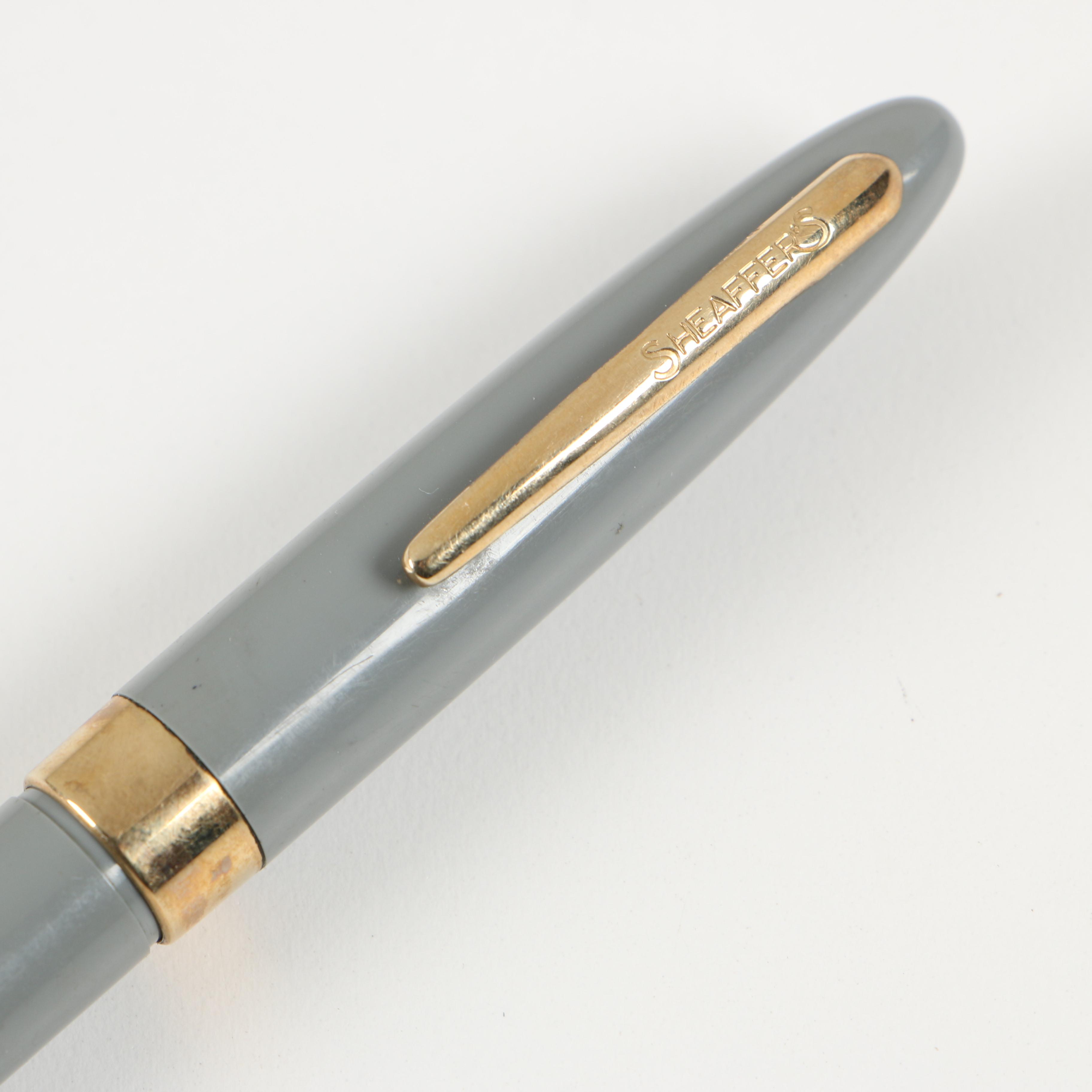 Sheaffer Snorkel Fountain Pen with 14K Gold Nib and Waterman Ideal Fountain Pen