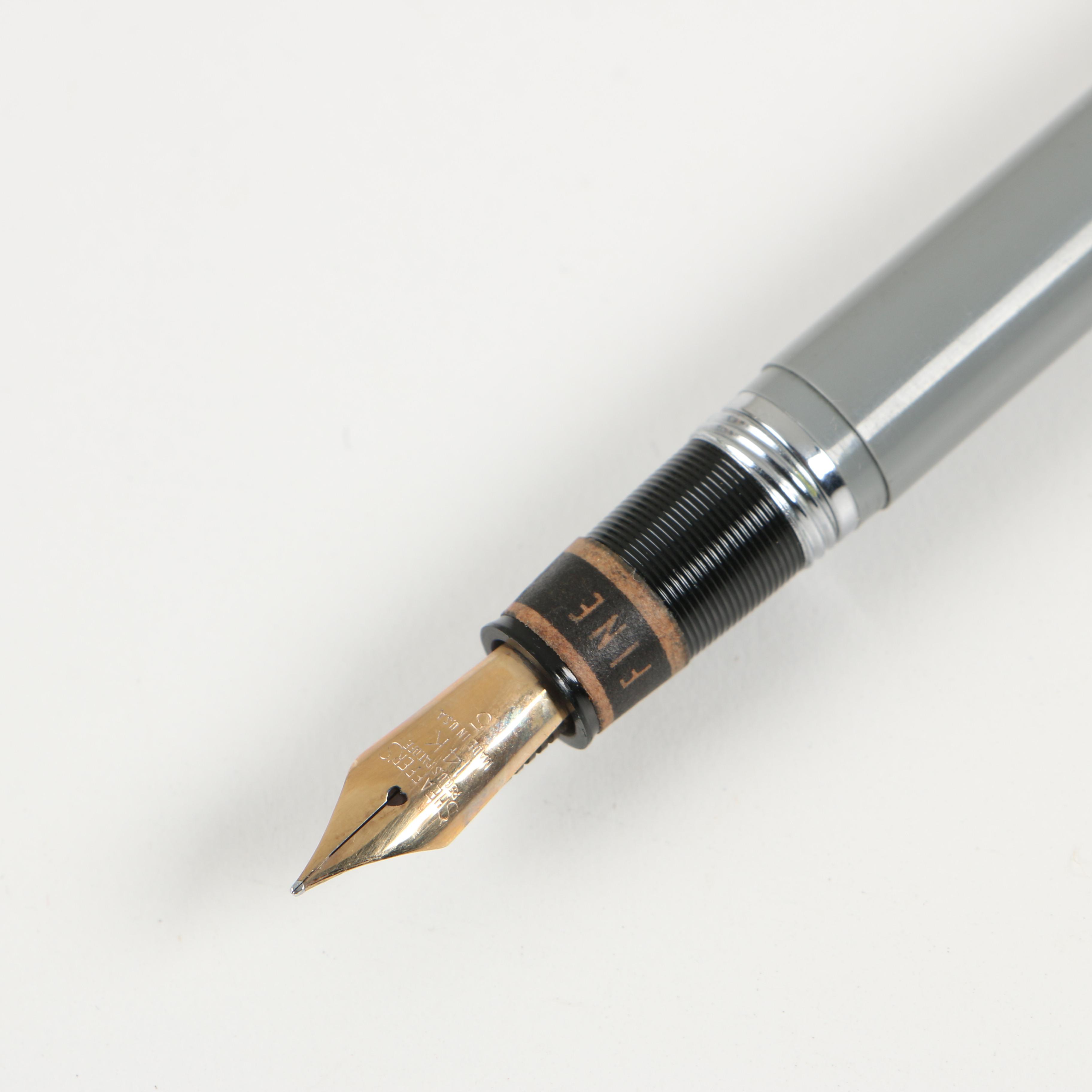 Sheaffer Snorkel Fountain Pen with 14K Gold Nib and Waterman Ideal Fountain Pen