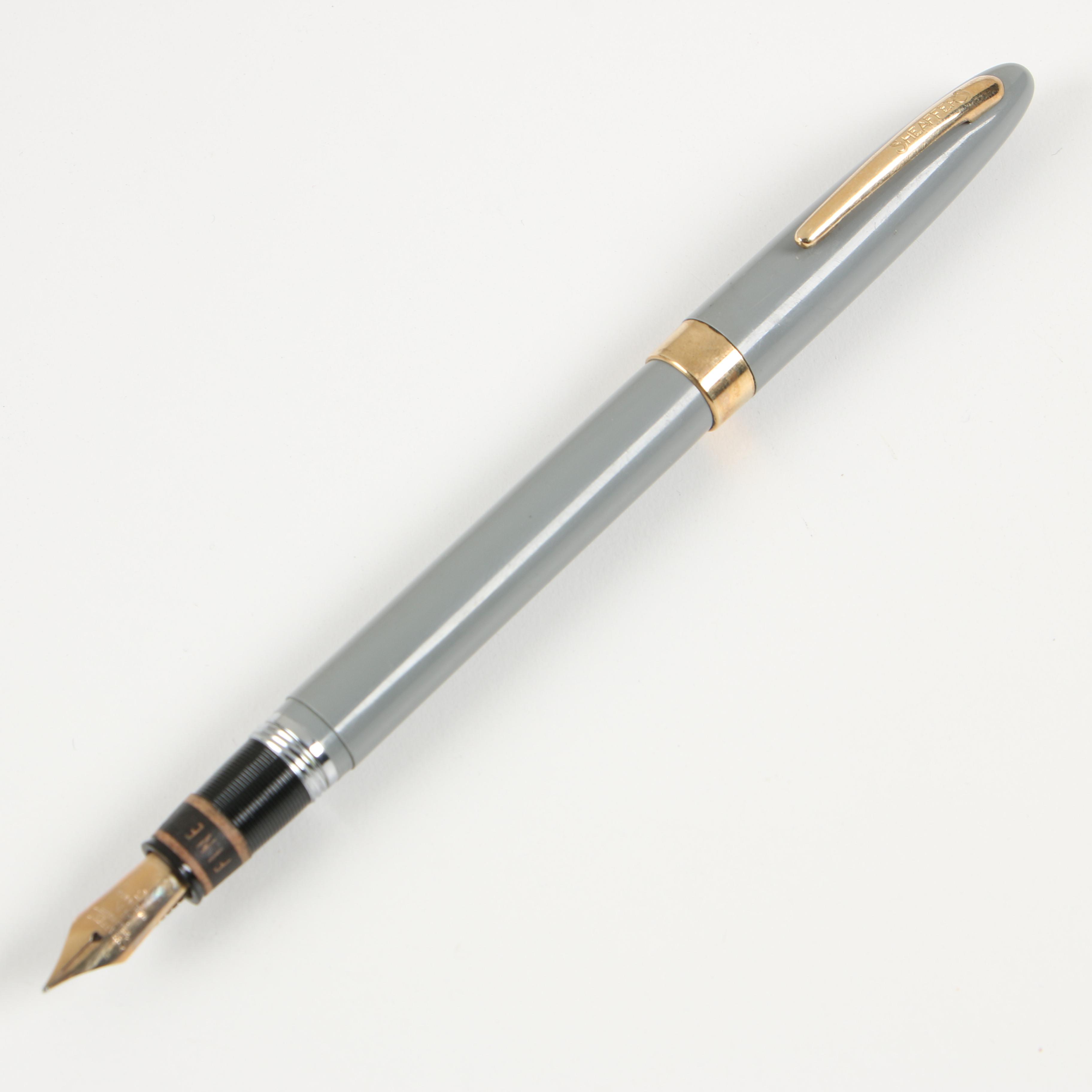 Sheaffer Snorkel Fountain Pen with 14K Gold Nib and Waterman Ideal Fountain Pen