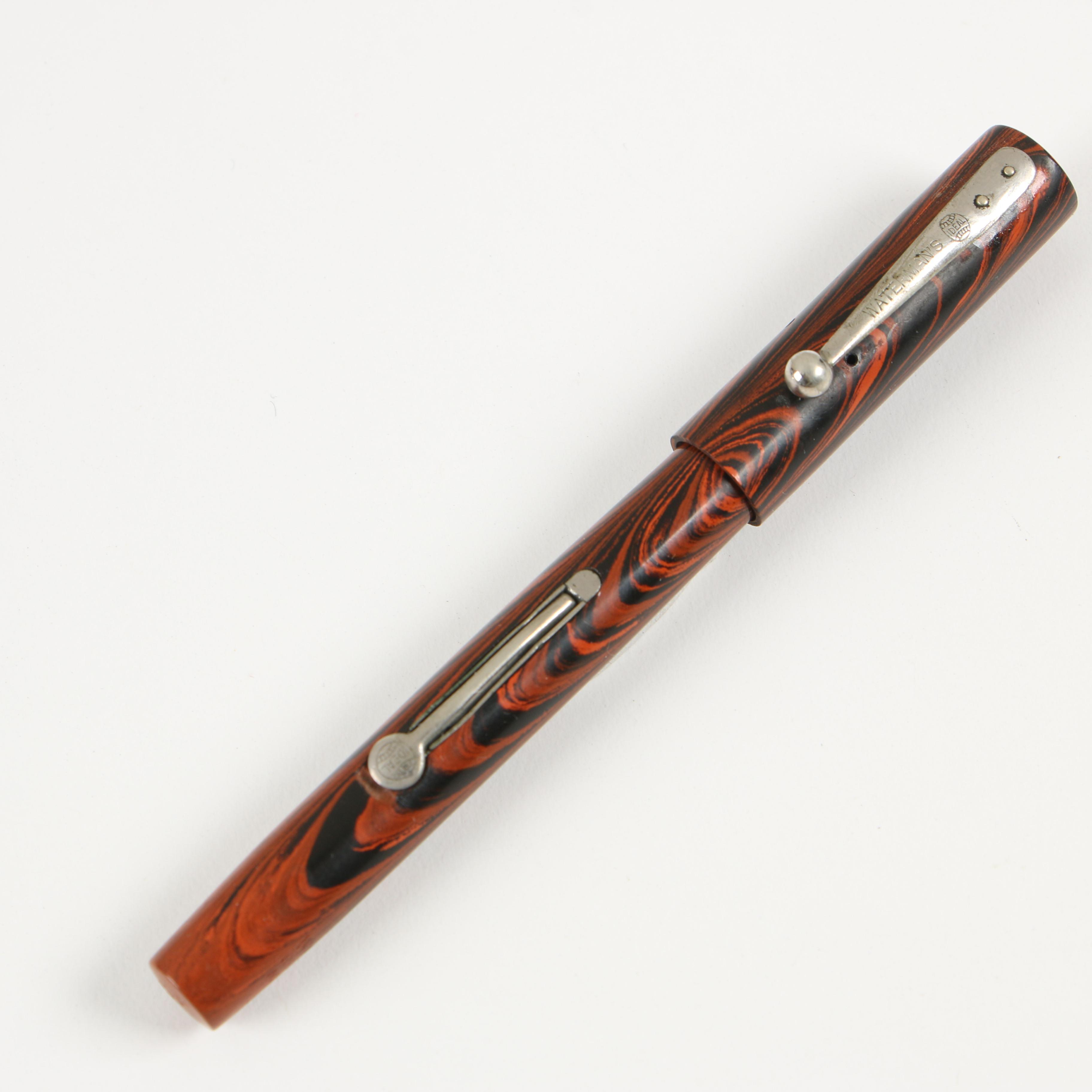 Sheaffer Snorkel Fountain Pen with 14K Gold Nib and Waterman Ideal Fountain Pen