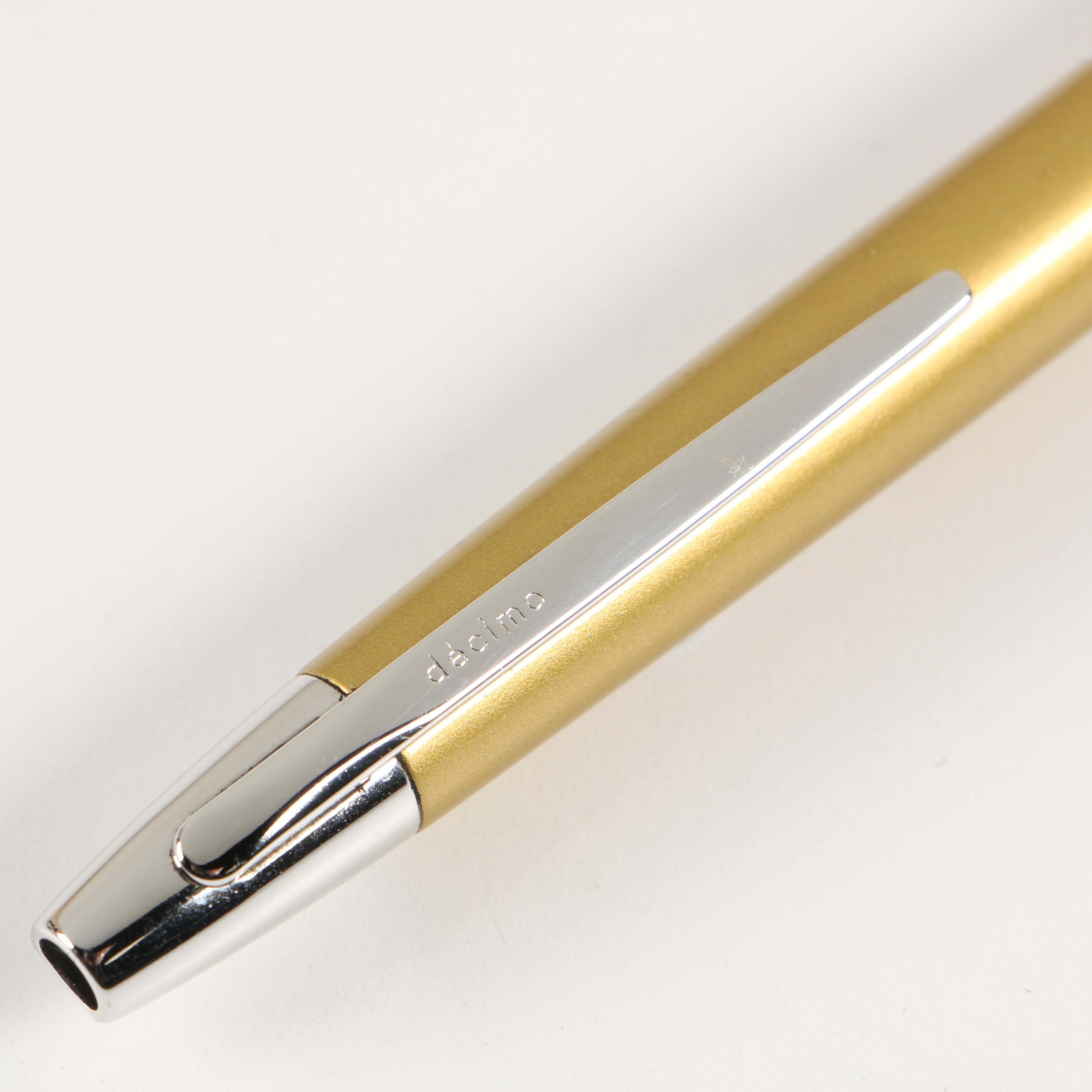 Pilot "Decimo" Capless Retractable Nib Fountain Pen with Fine 18K White Gold Nib