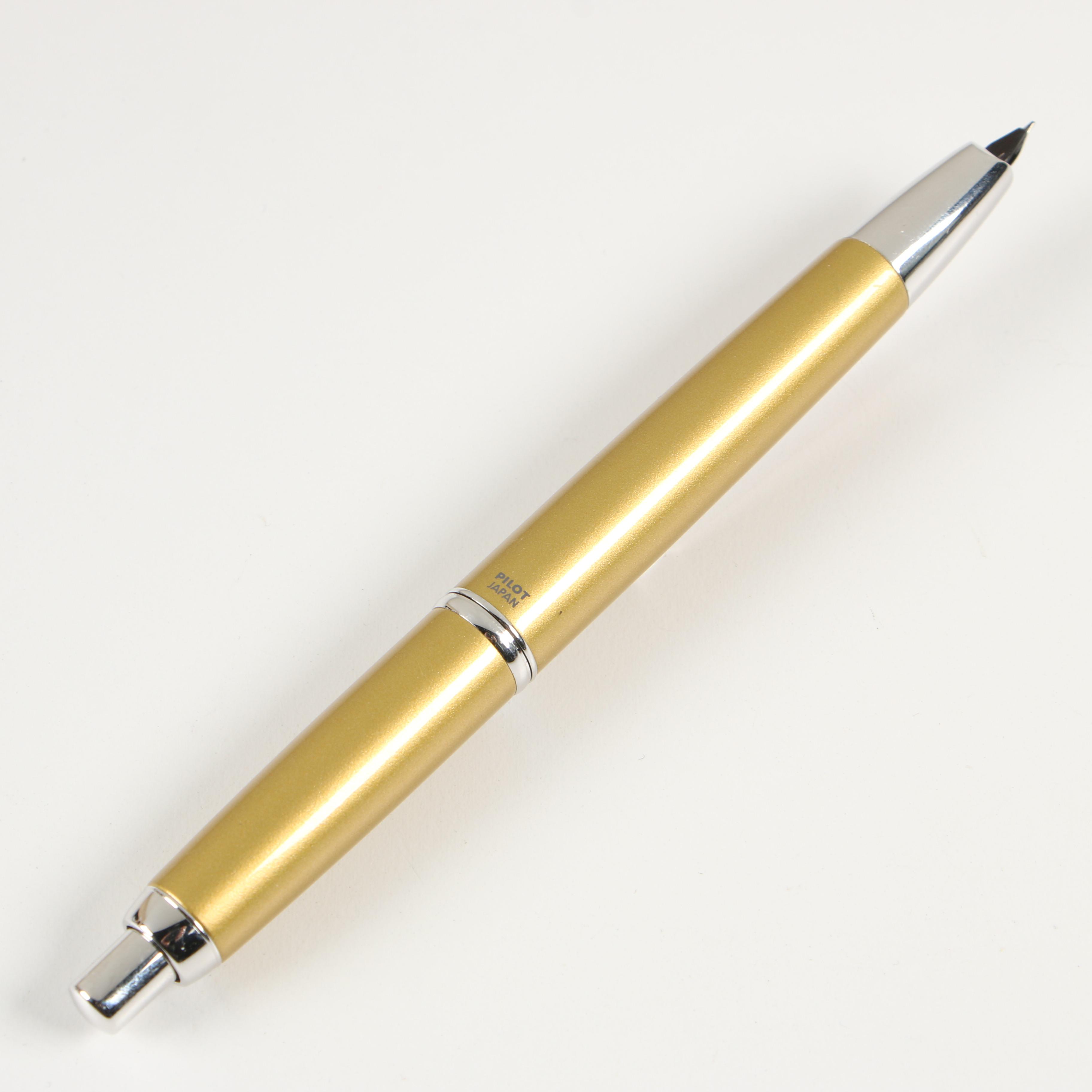 Pilot "Decimo" Capless Retractable Nib Fountain Pen with Fine 18K White Gold Nib