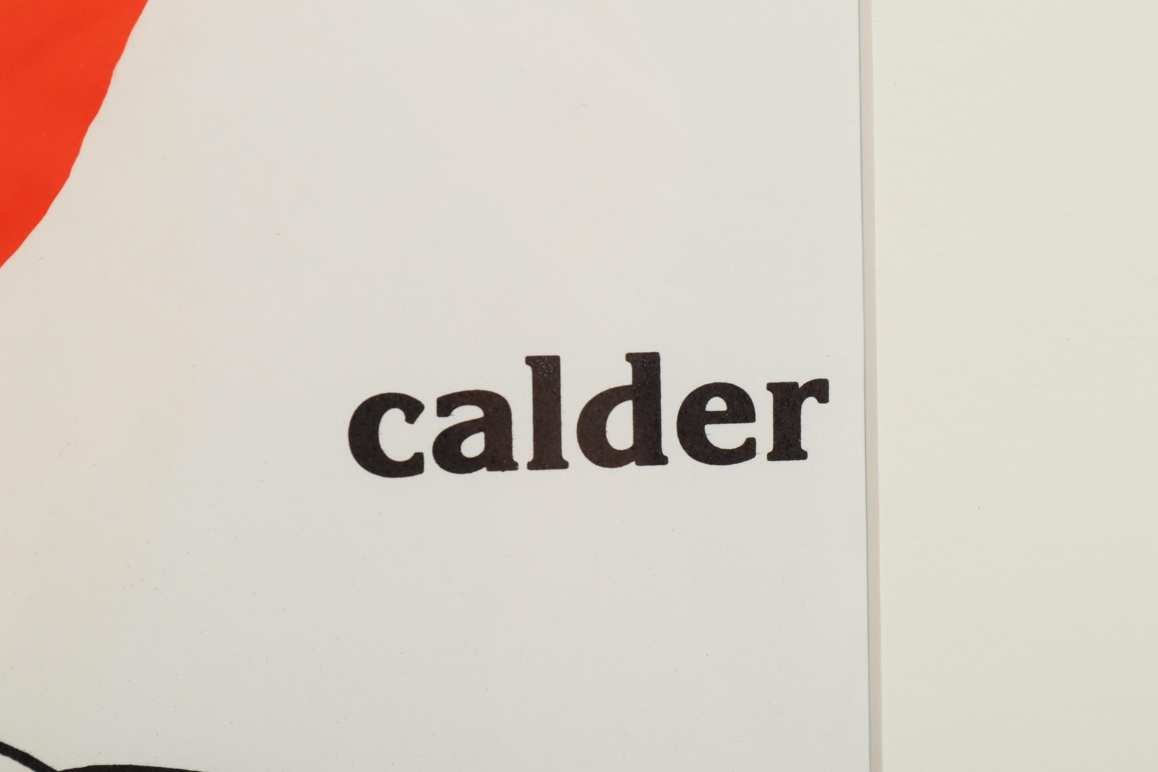 Alexander Calder Color Lithograph Cover for "Derrière le Miroir"