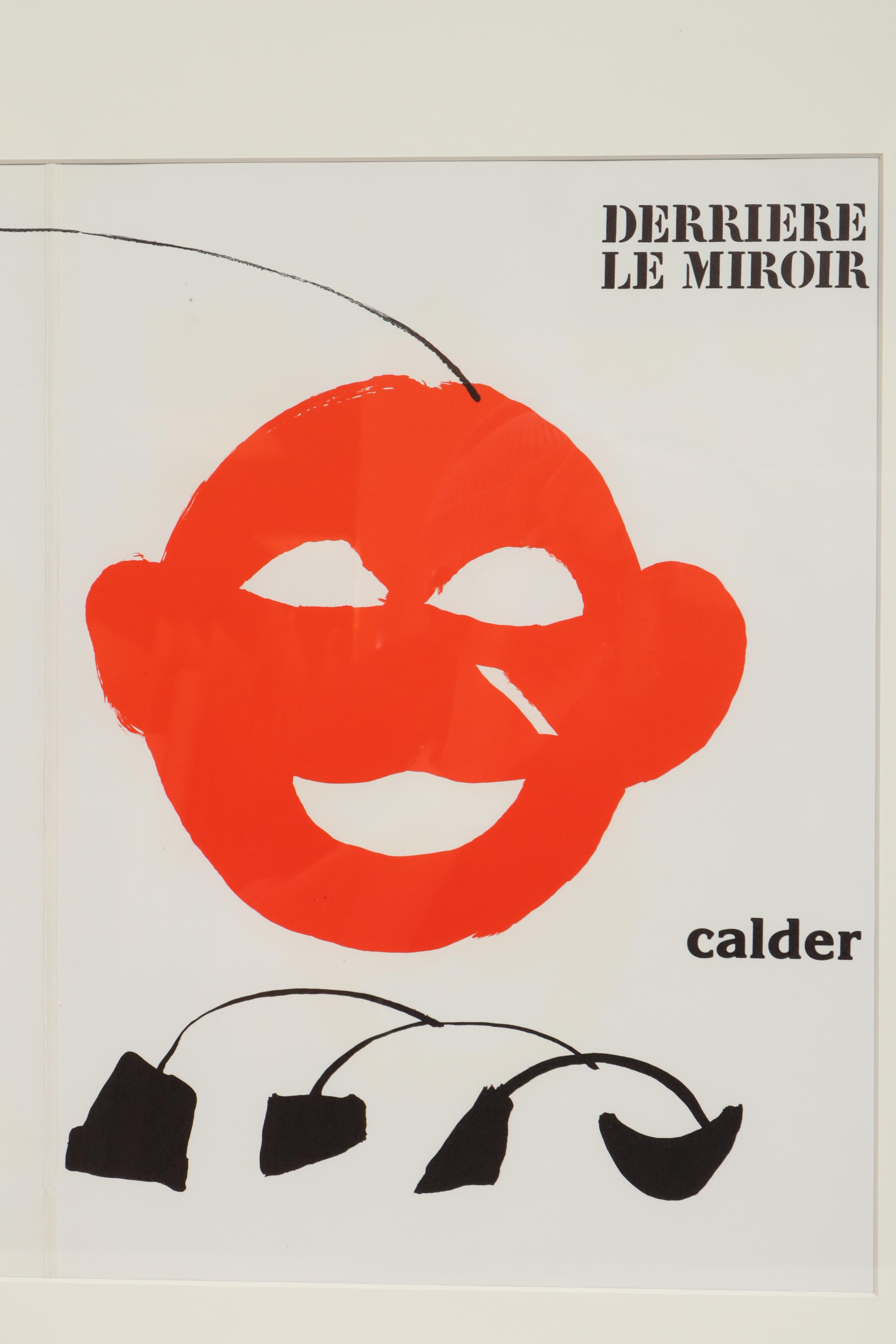 Alexander Calder Color Lithograph Cover for "Derrière le Miroir"