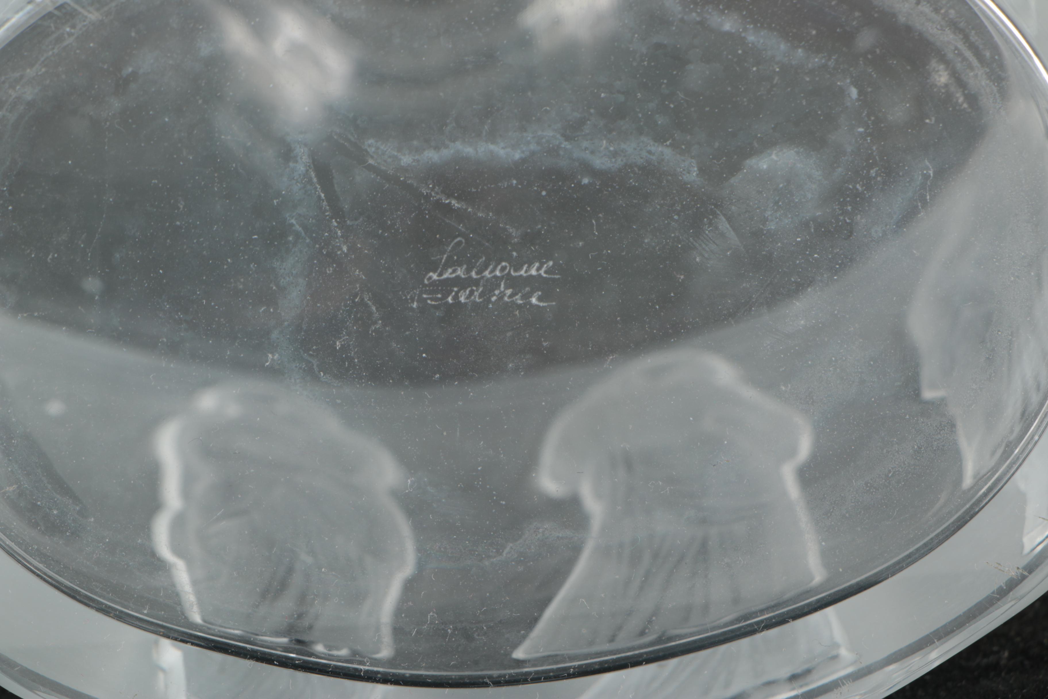 Lalique "Femmes Antiques" Crystal Decanter with Spiral Stopper