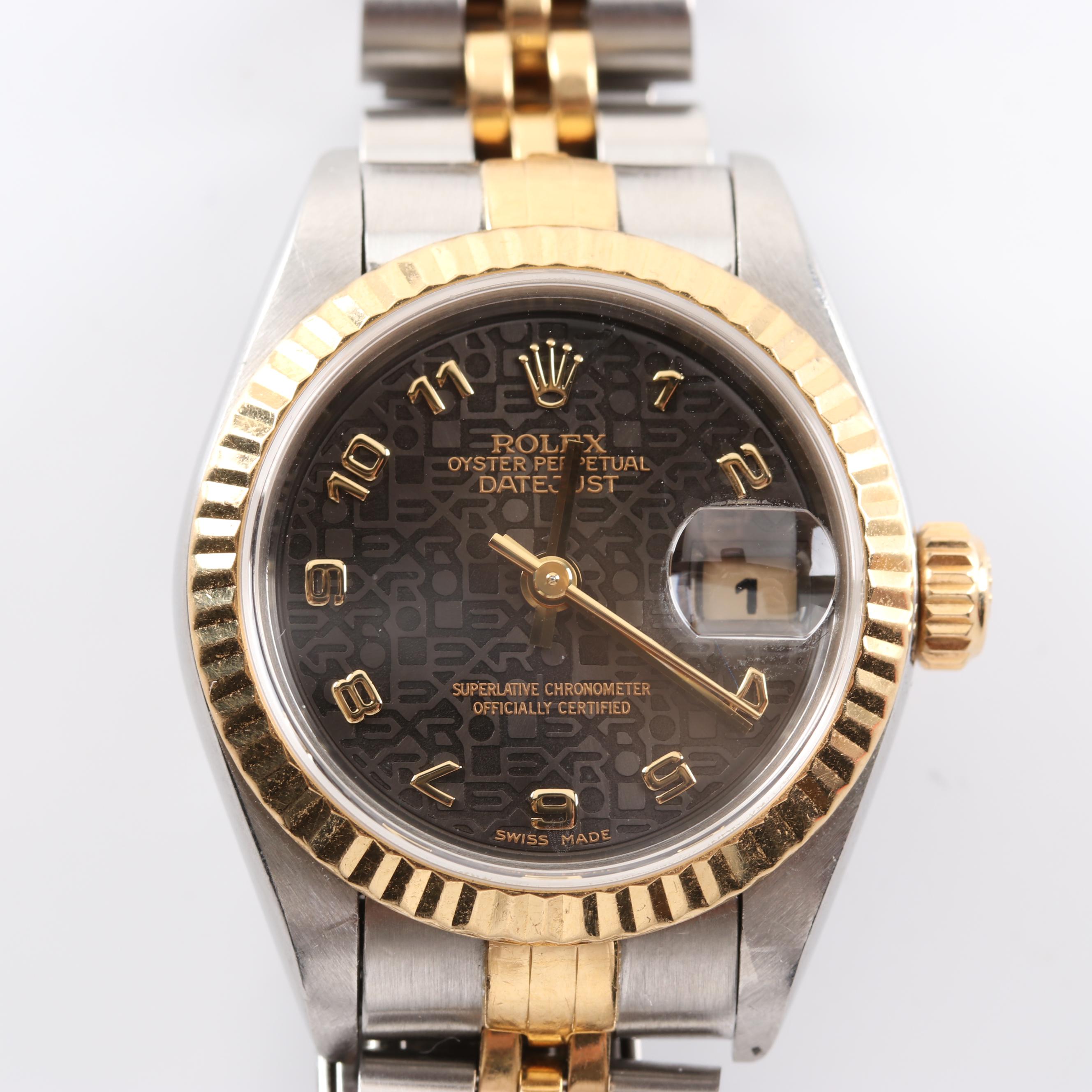 Rolex Datejust 18K Gold and Stainless Steel Automatic Watch, 1994