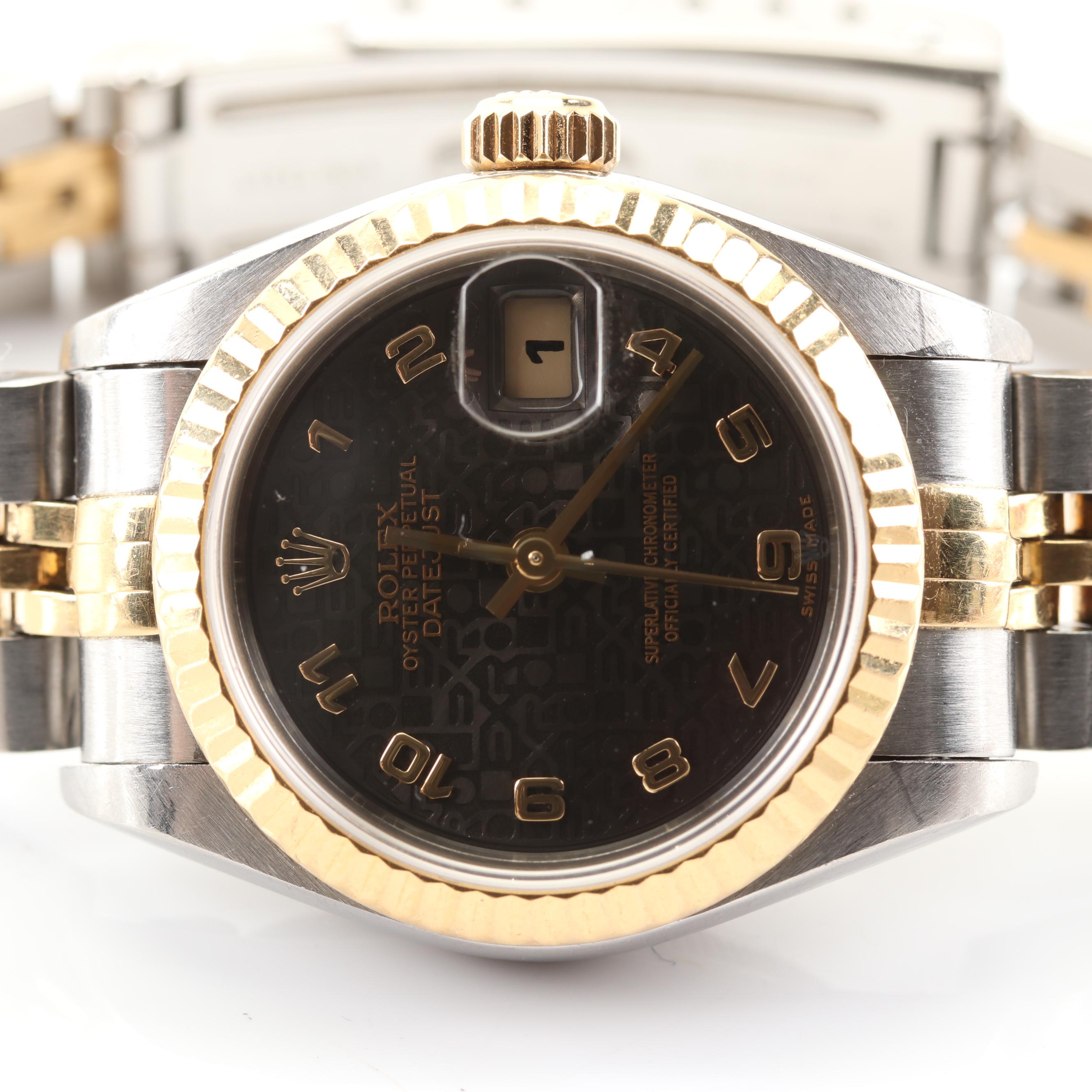 Rolex Datejust 18K Gold and Stainless Steel Automatic Watch, 1994