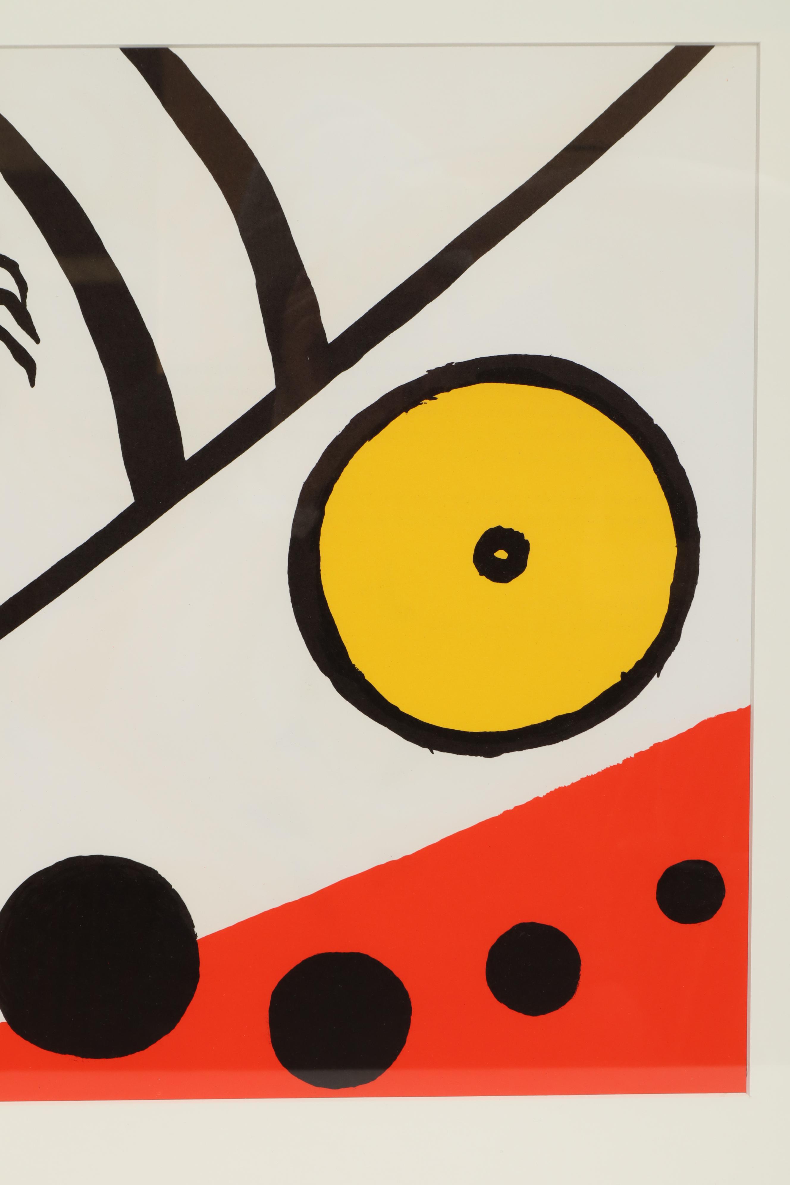 Alexander Calder Double-Page Color Lithograph for "Derrière le Miroir"