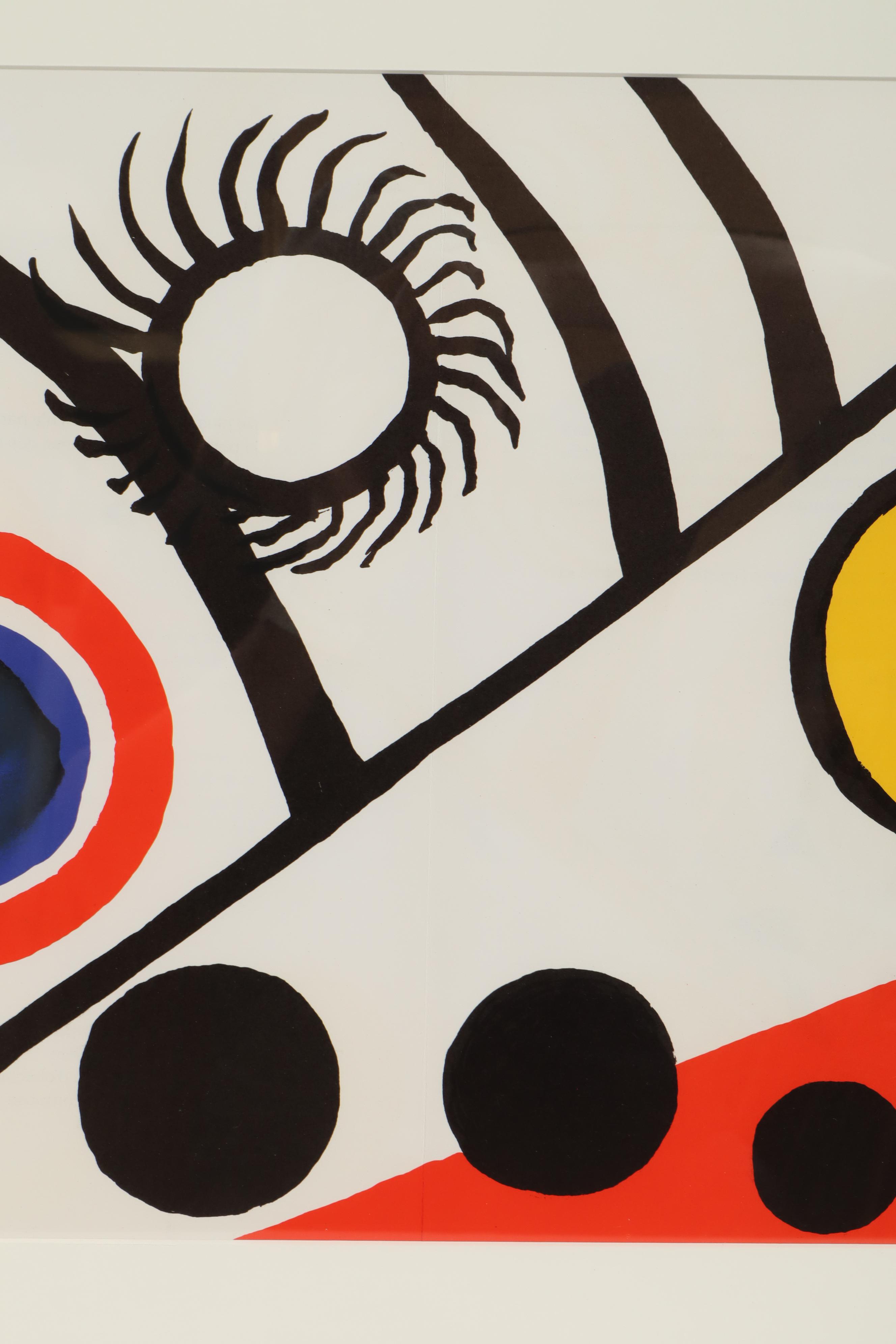 Alexander Calder Double-Page Color Lithograph for "Derrière le Miroir"