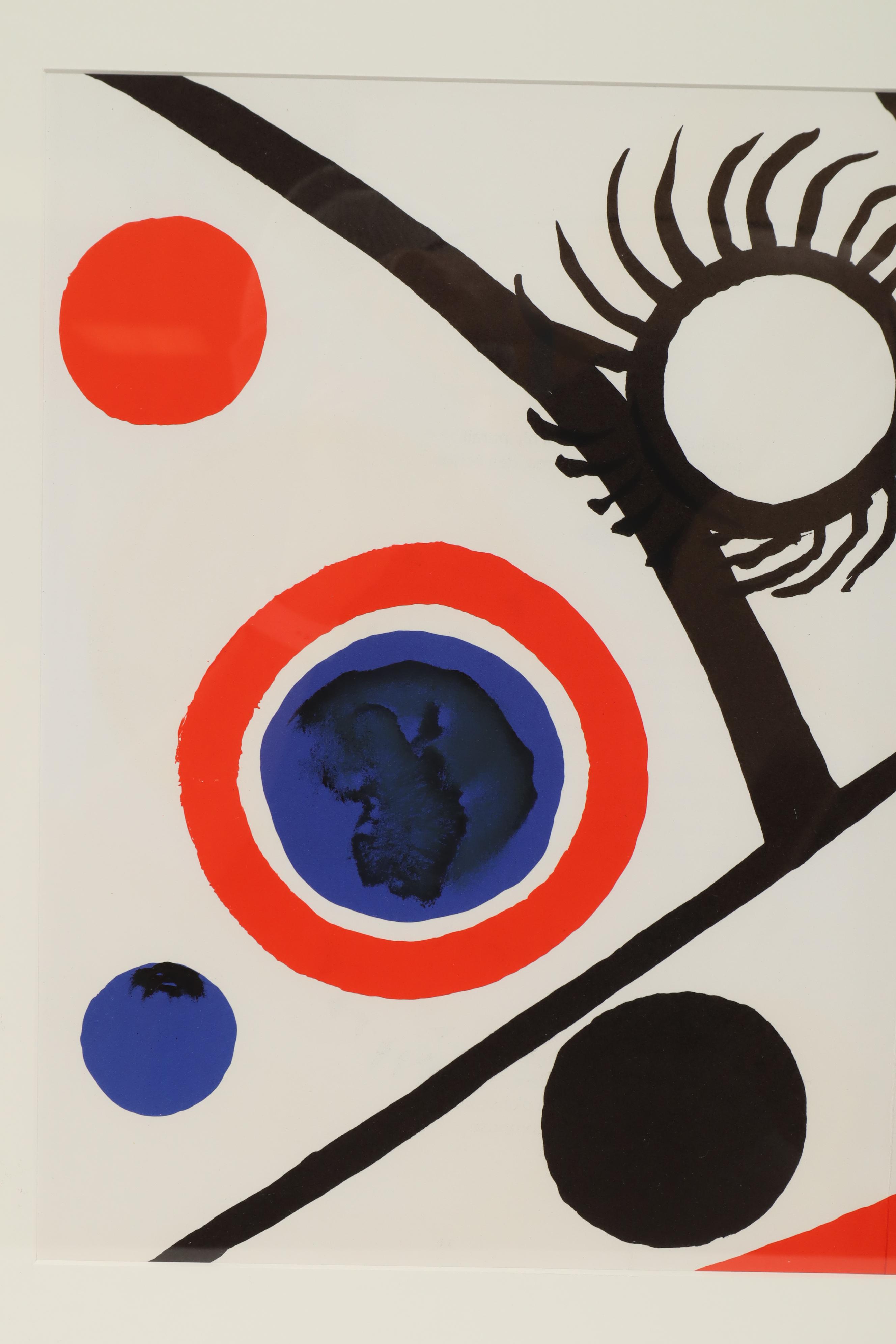 Alexander Calder Double-Page Color Lithograph for "Derrière le Miroir"