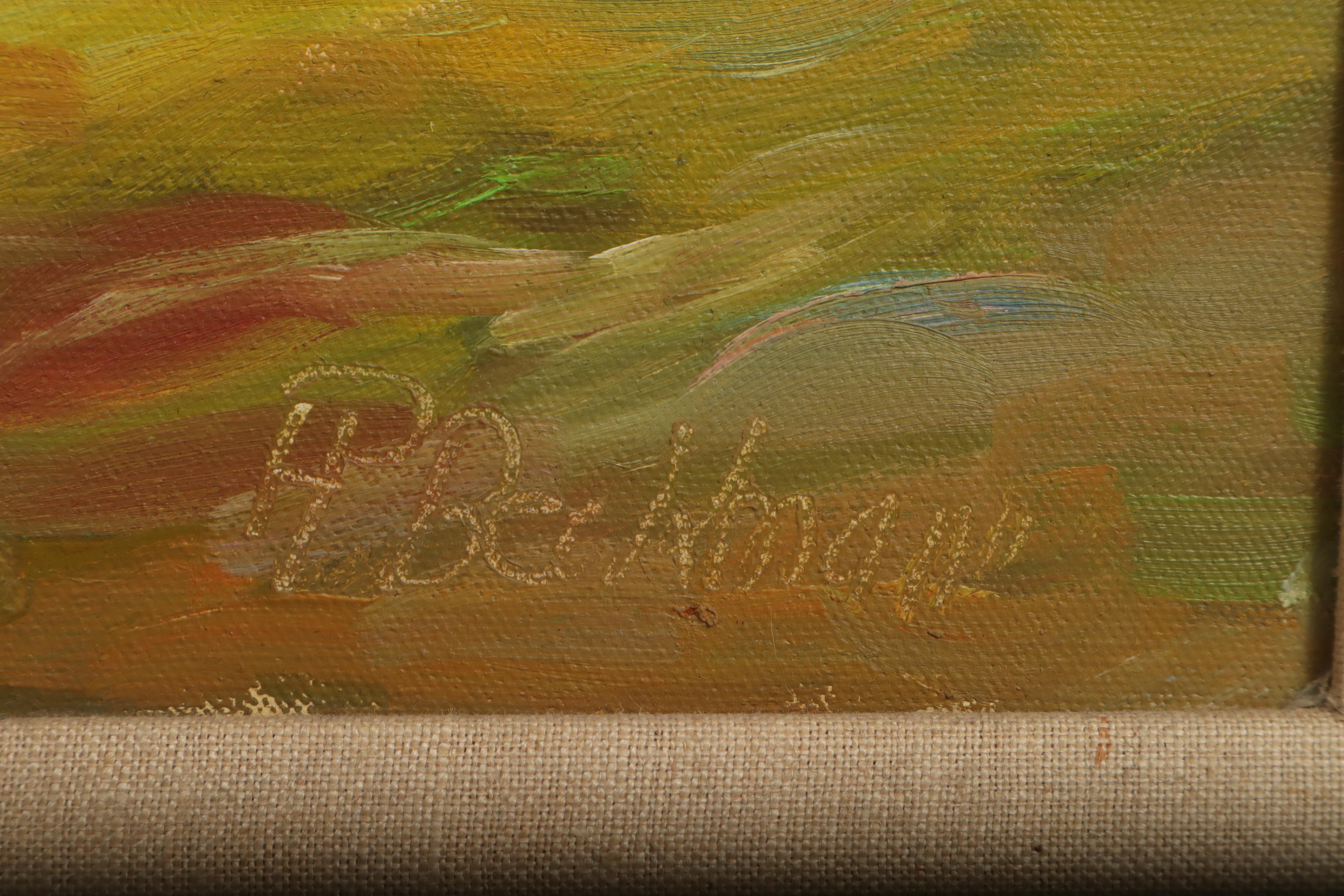 Helmut Pete Beckmann Rural Landscape Oil Painting