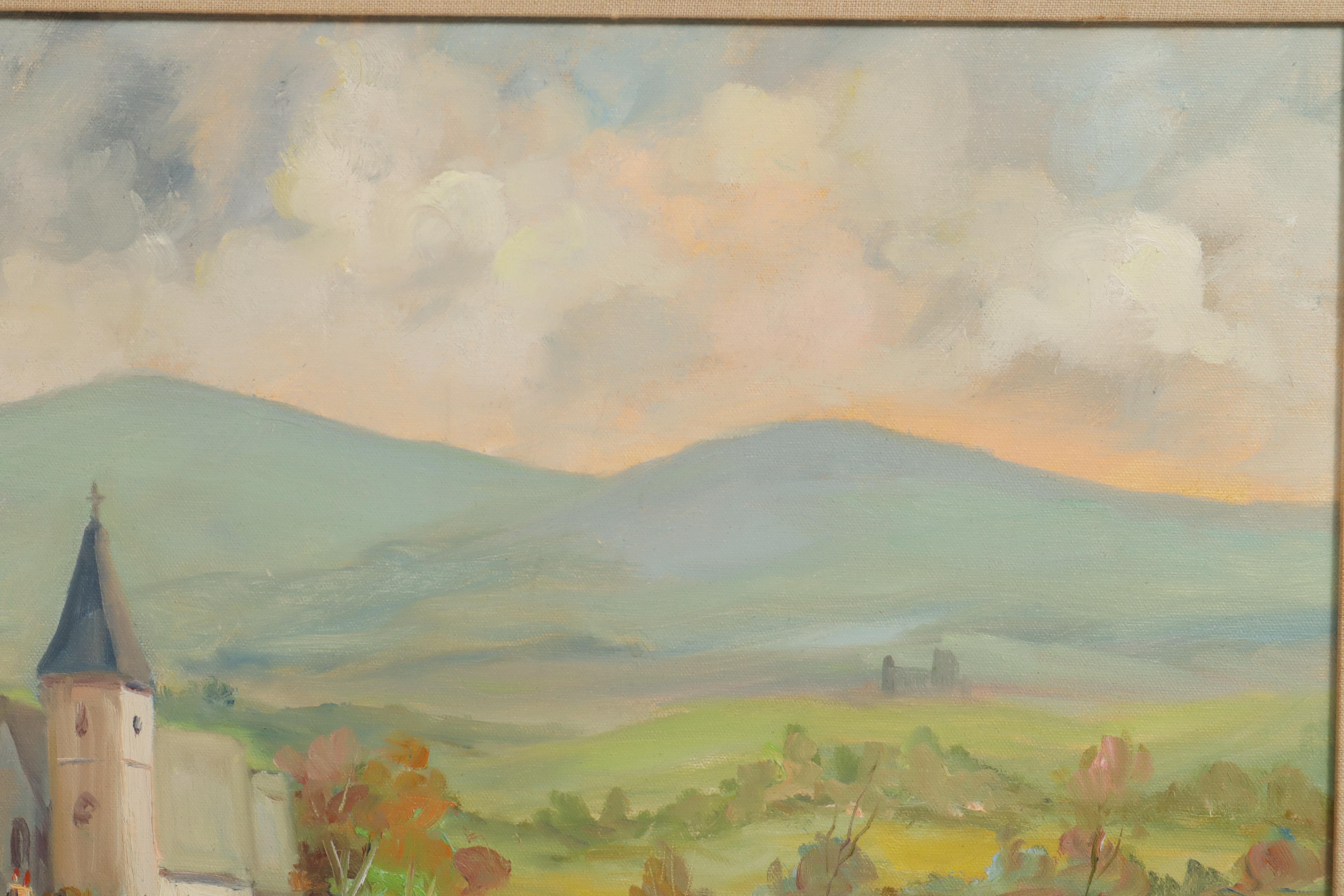 Helmut Pete Beckmann Rural Landscape Oil Painting