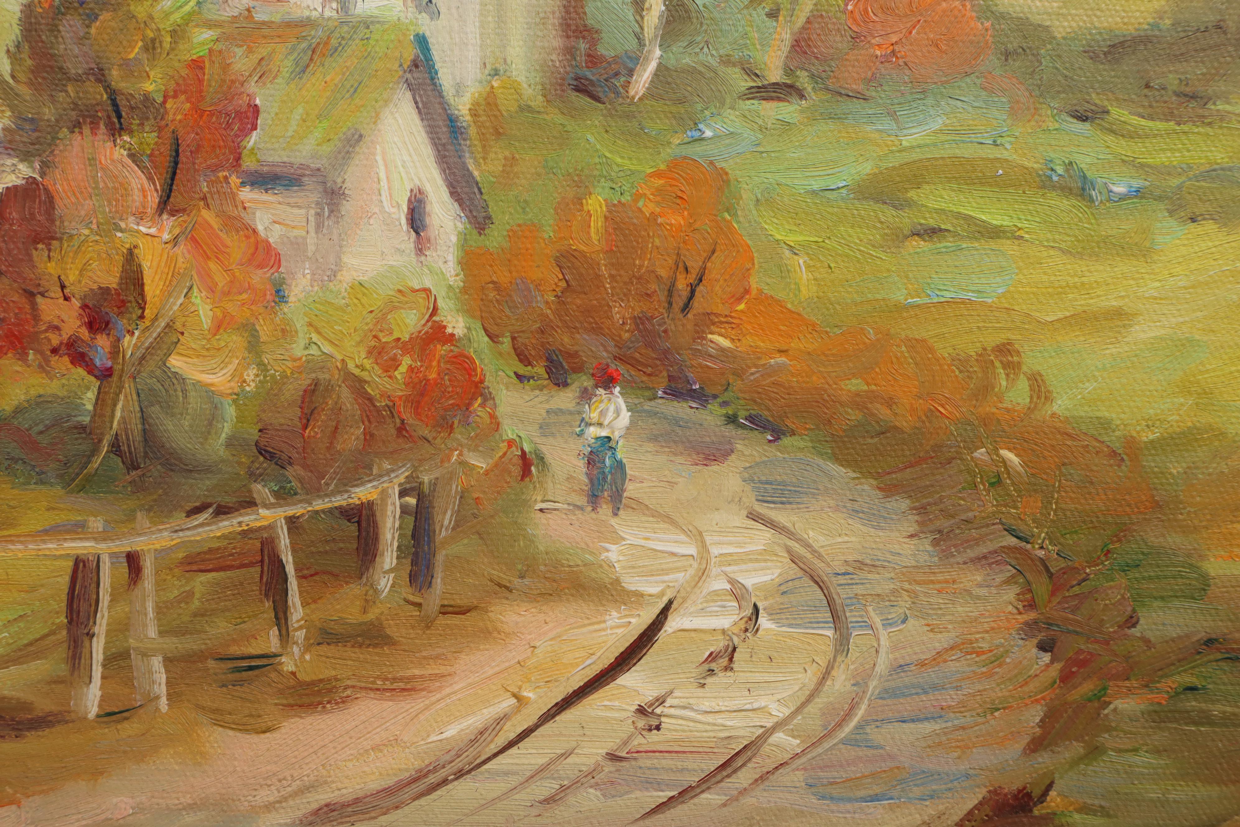 Helmut Pete Beckmann Rural Landscape Oil Painting