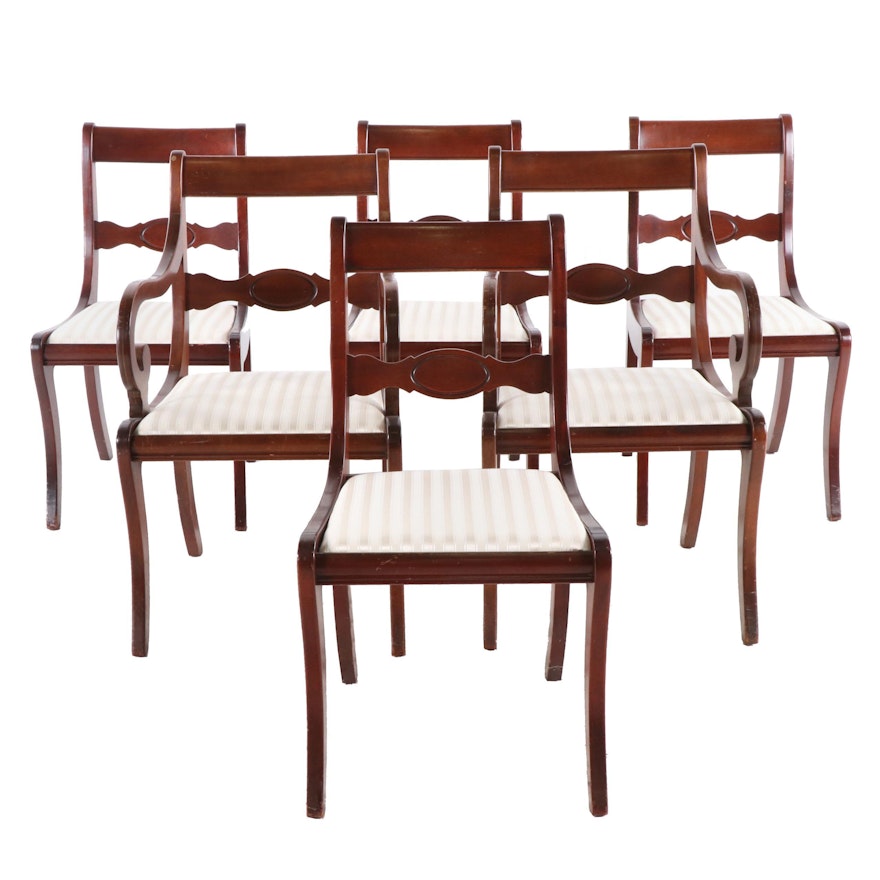 Georgetown Galleries Regency Style Dining Chairs, Mid 20th Century