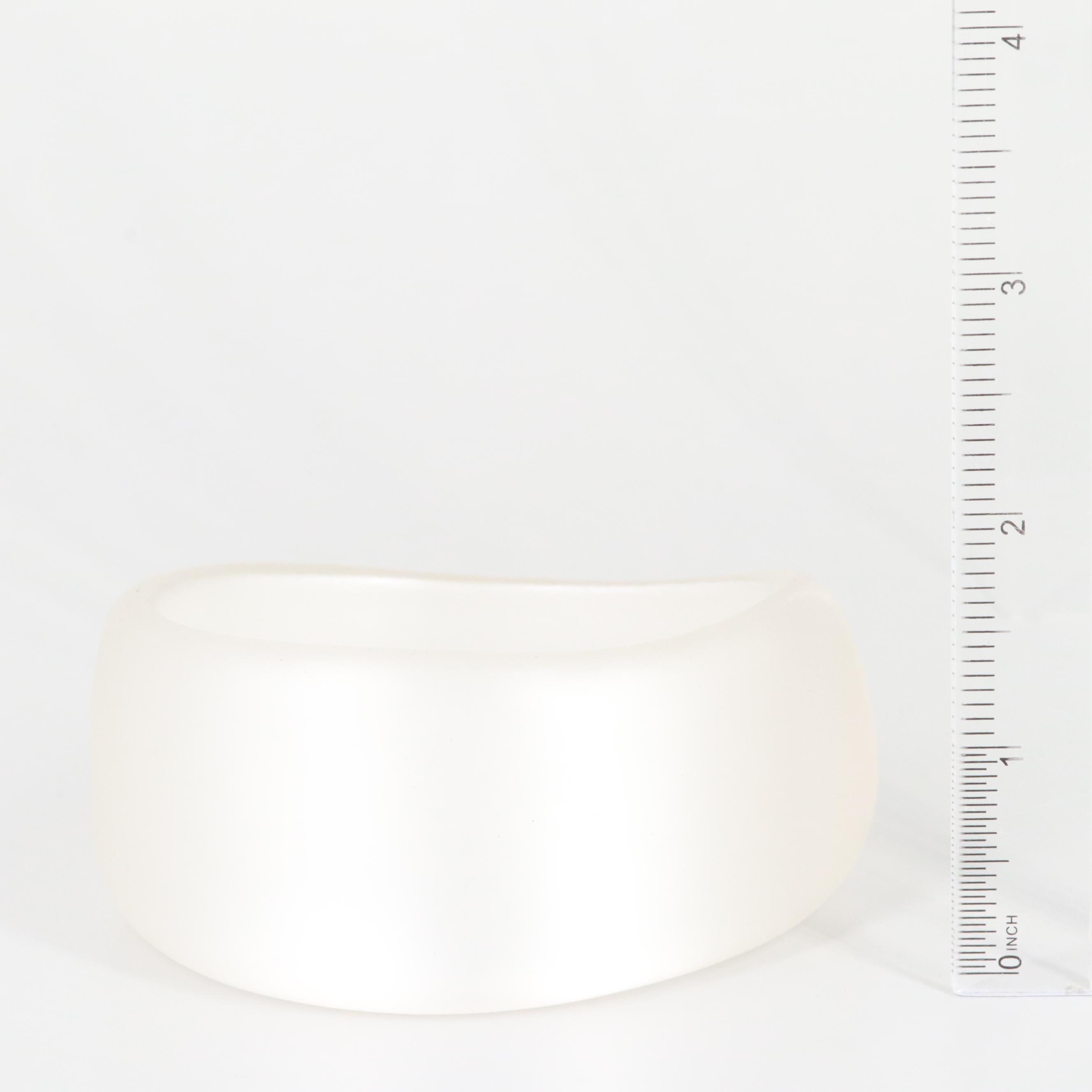 Resin Frosted Pearlescent Bangle Bracelet