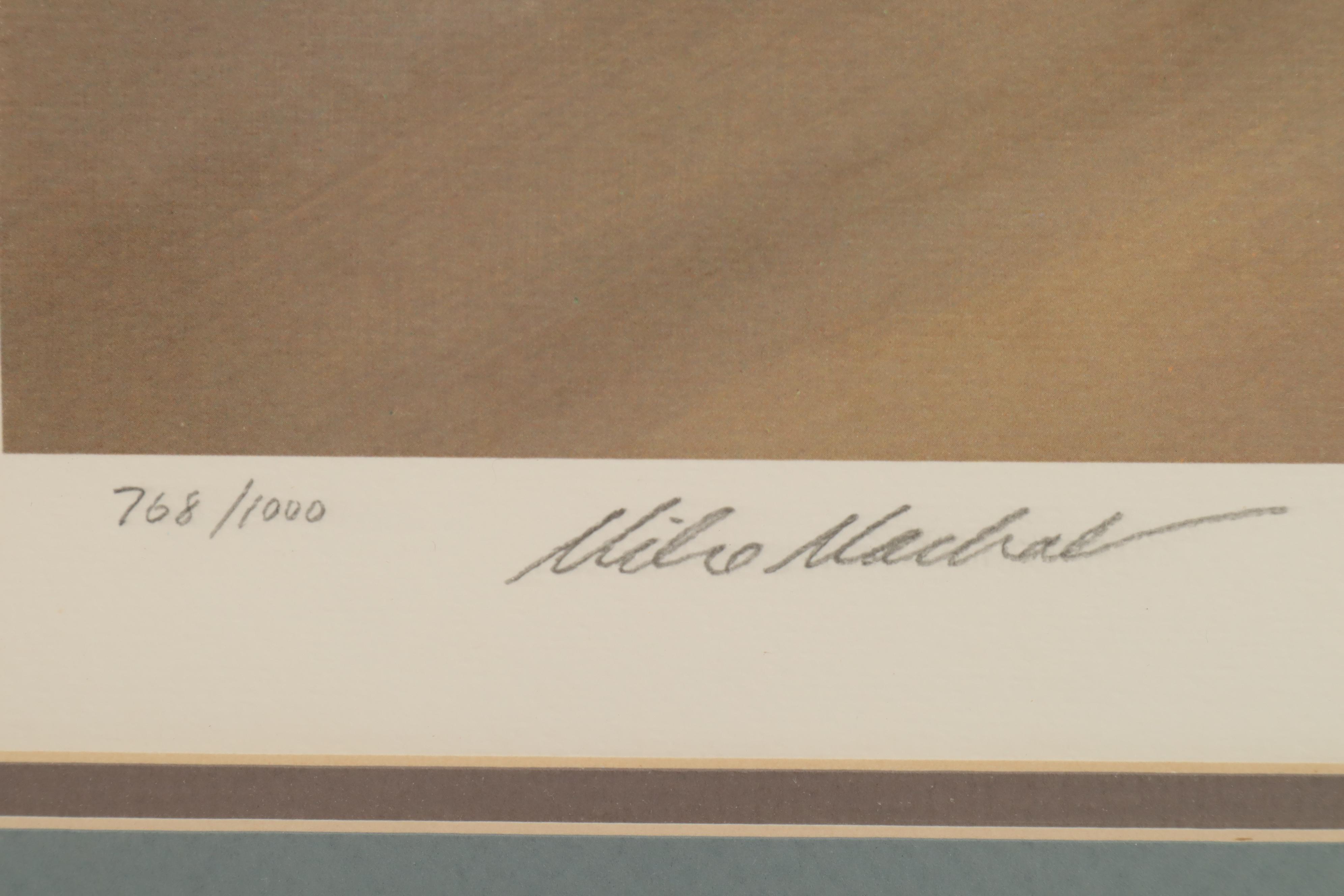 Mike Machat Offset Lithograph "Yeager Goes Mach Two" Signed by Chuck Yeager