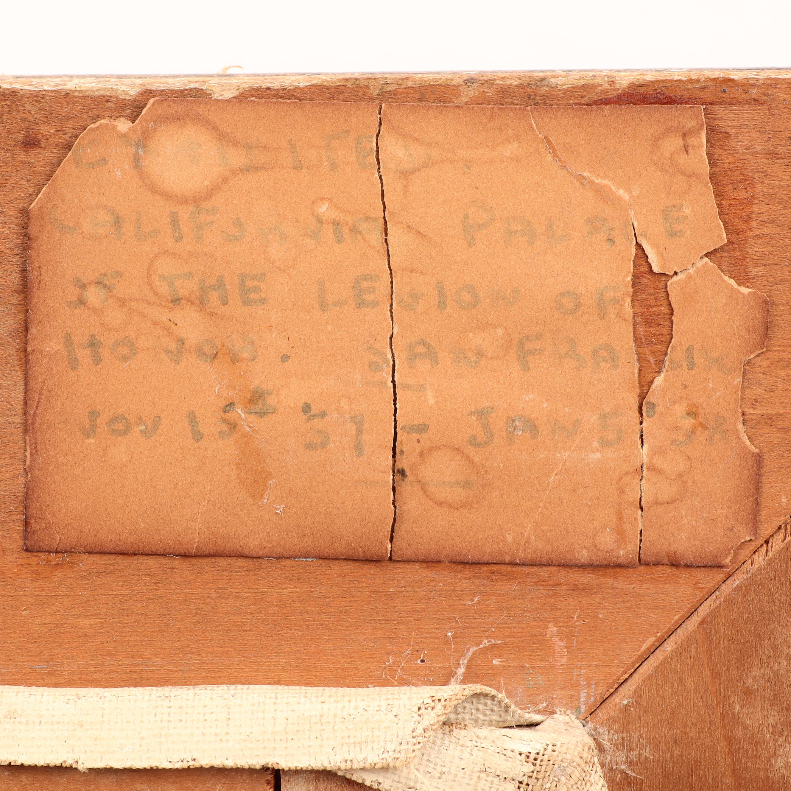 C. Everly Oil Painting of Village Scene