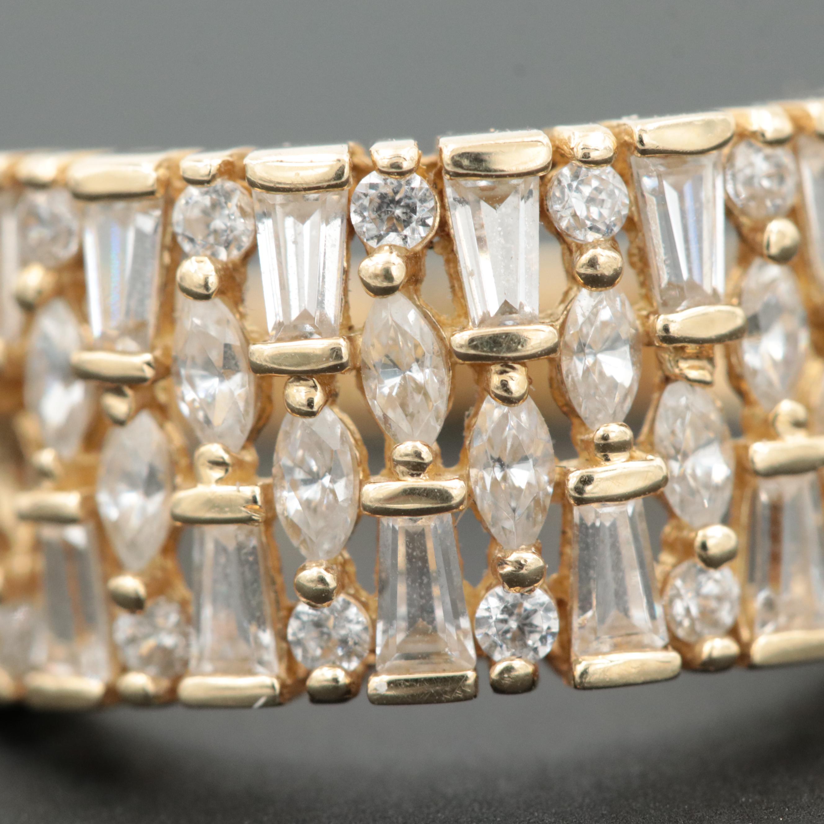 14K Yellow Gold Cubic Zirconia Ring